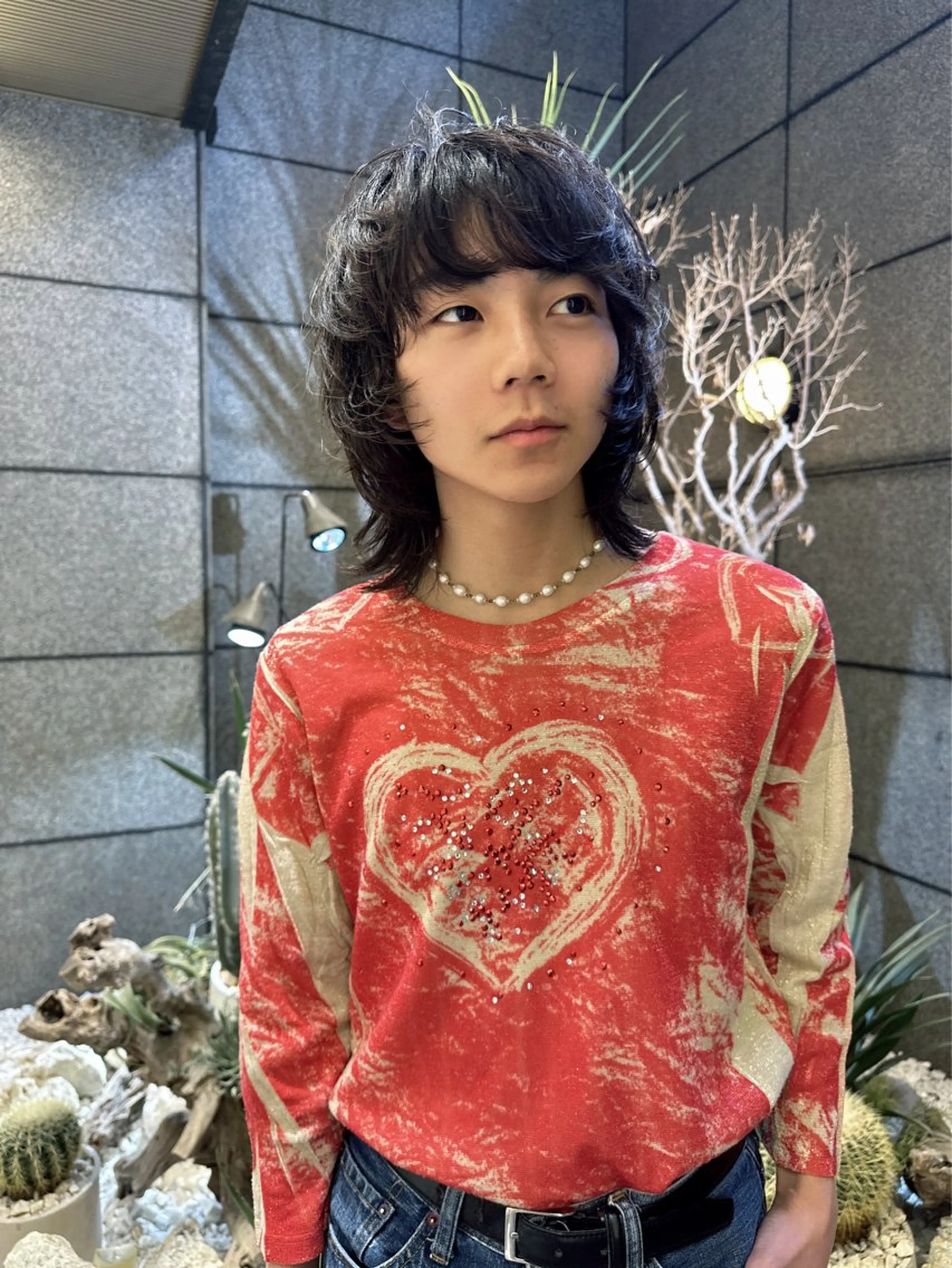 パーマ メンズ AMI ウルフパーマ/メンズのヘアスタイル