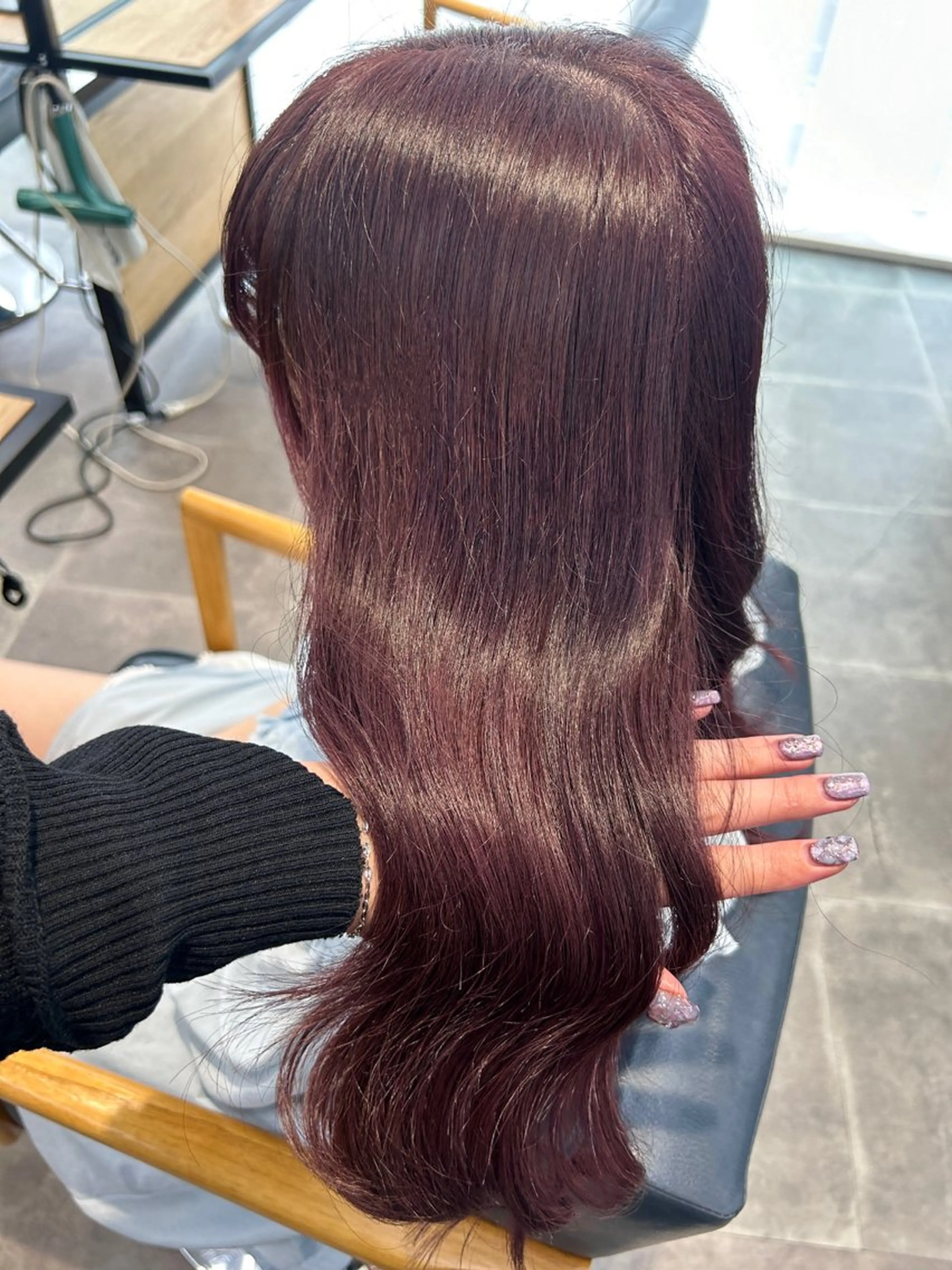 ロング カラー カット ヘアカラー トリートメント newi梅田🫧韓国 ヘア🫧sakiのヘアスタイル