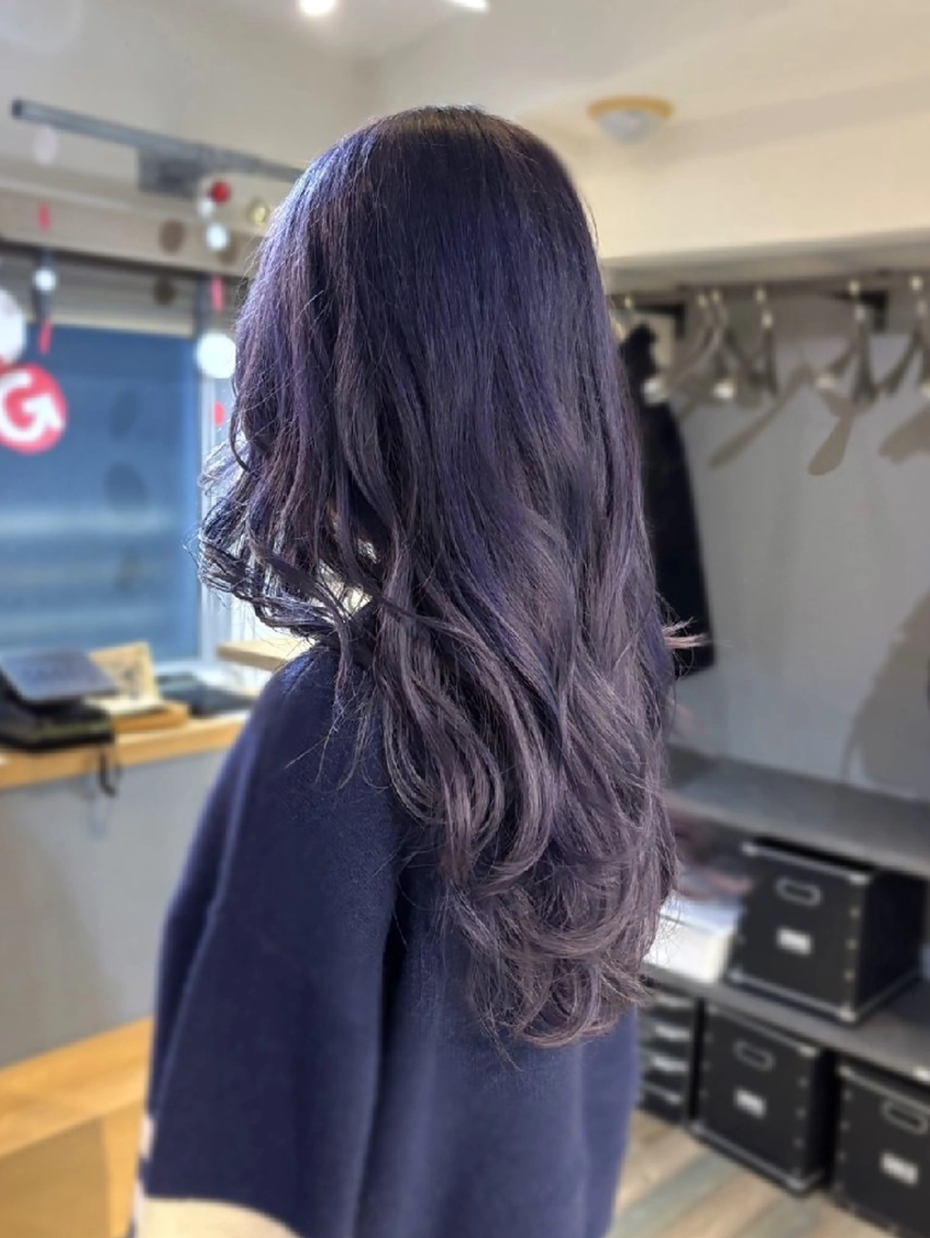 セミロング カラー ブリーチ 透明感カラー ラベンダーカラー ヘアカラー トリートメント coii コイ【原宿/表参道】のヘアスタイル