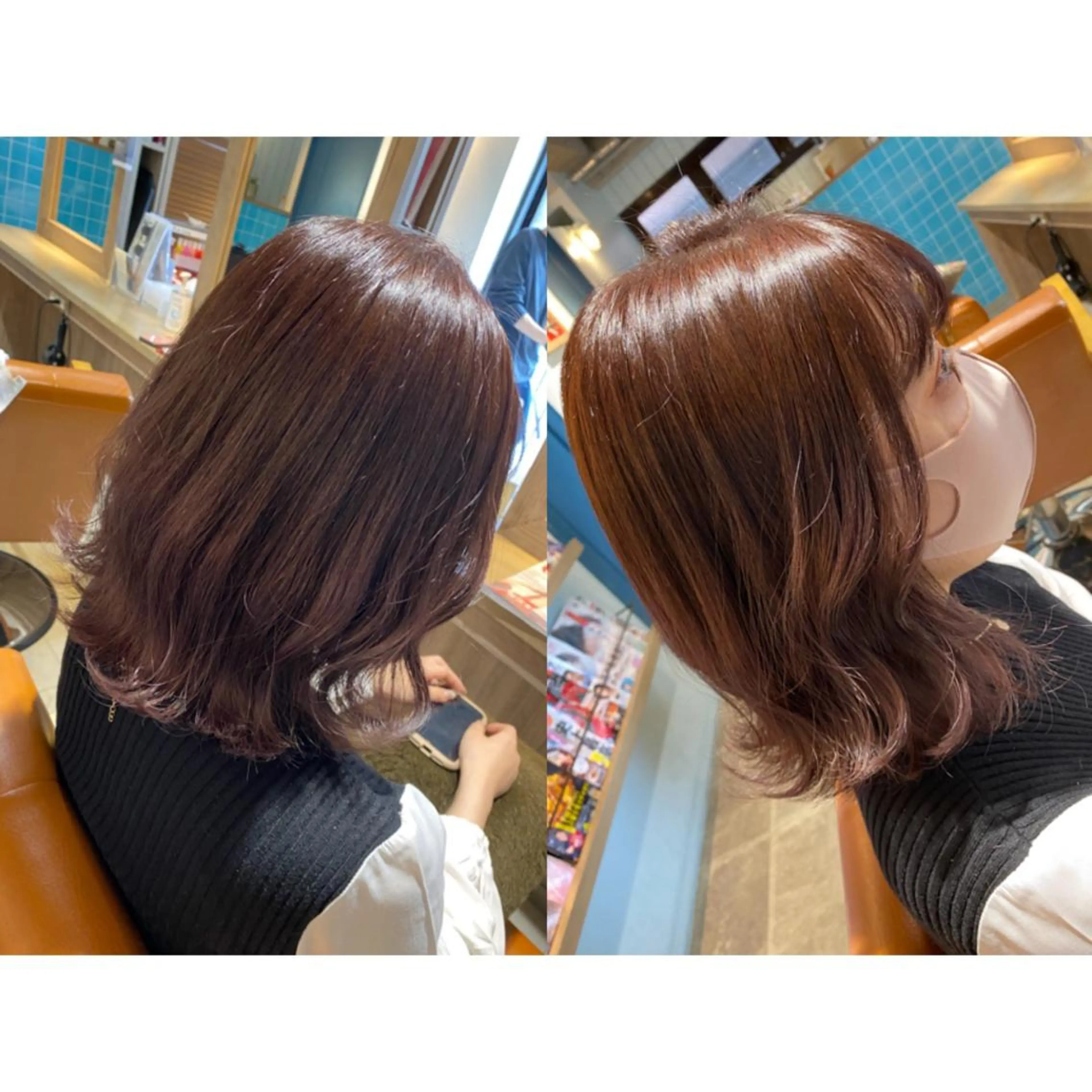 カラー ブラウンカラー ピンクカラー ヘアカラー トリートメント 🐻結んで可愛い hair EMI🐻のヘアスタイル