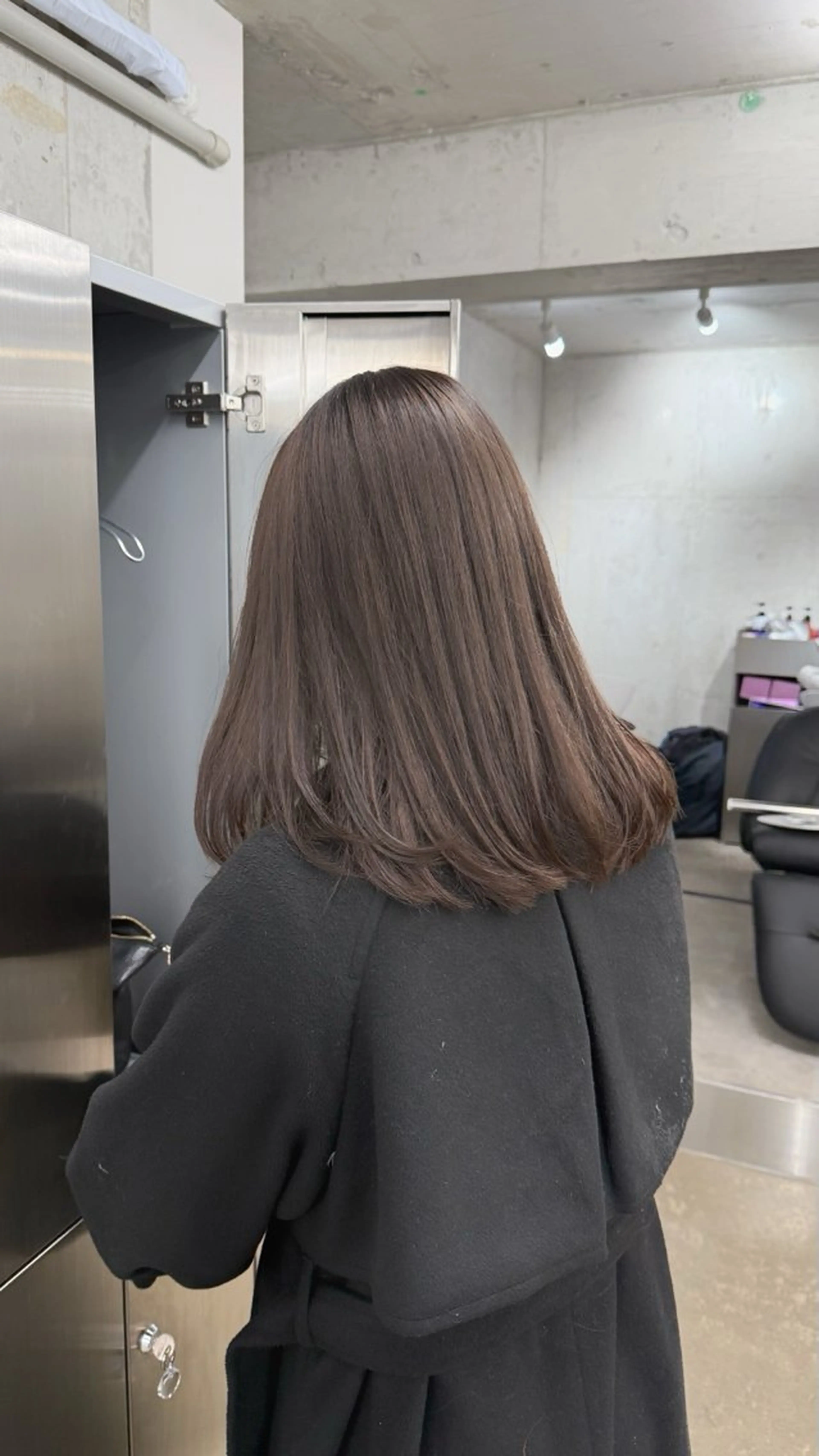 ミディアム カラー グレージュ ラベンダーカラー カット ヘアカラー トリートメント 高橋大樹/グレージュ 透明感/髪質改善のヘアスタイル