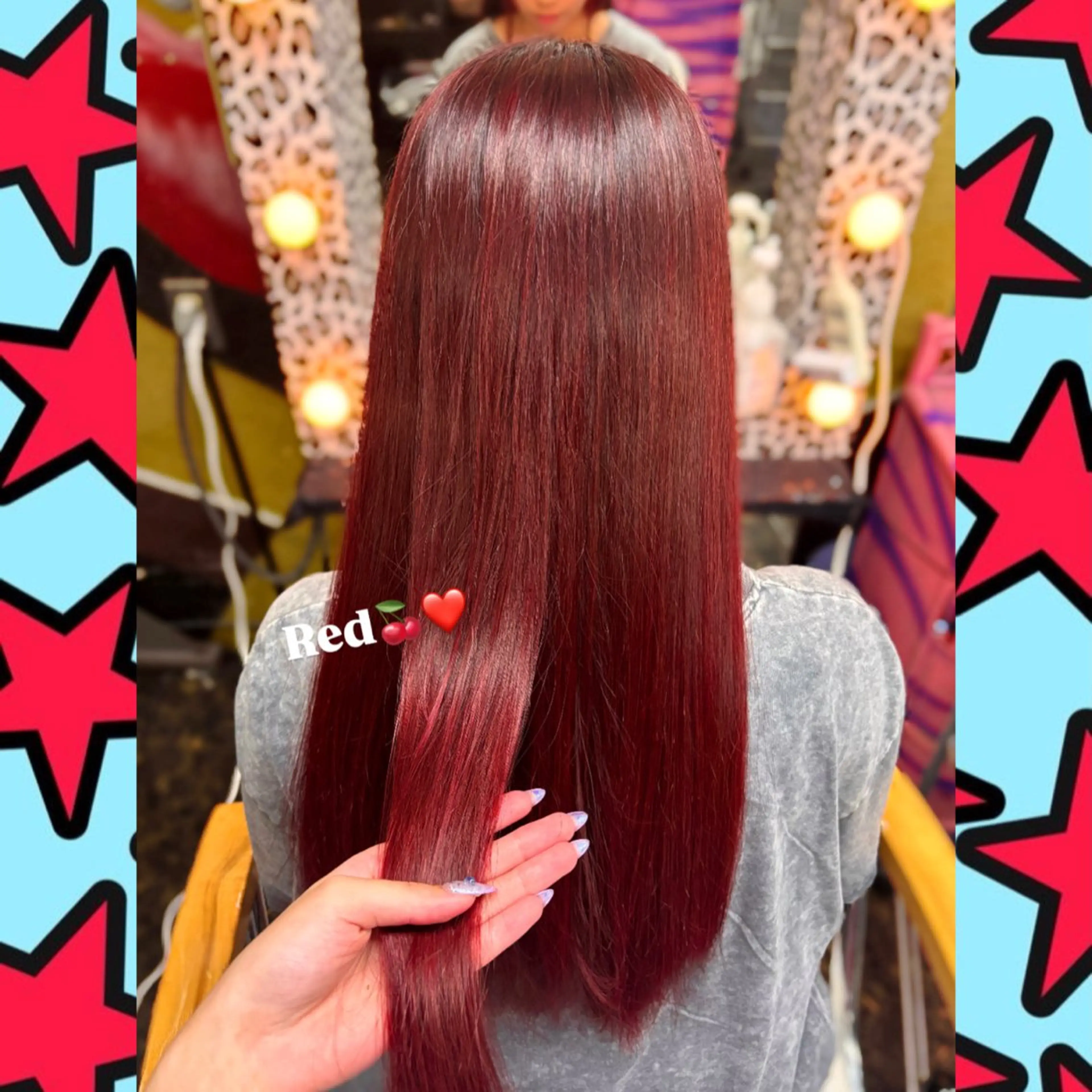 ロング カラー ヘアカラー イシダ🚀 派手髪アシスタントのヘアスタイル