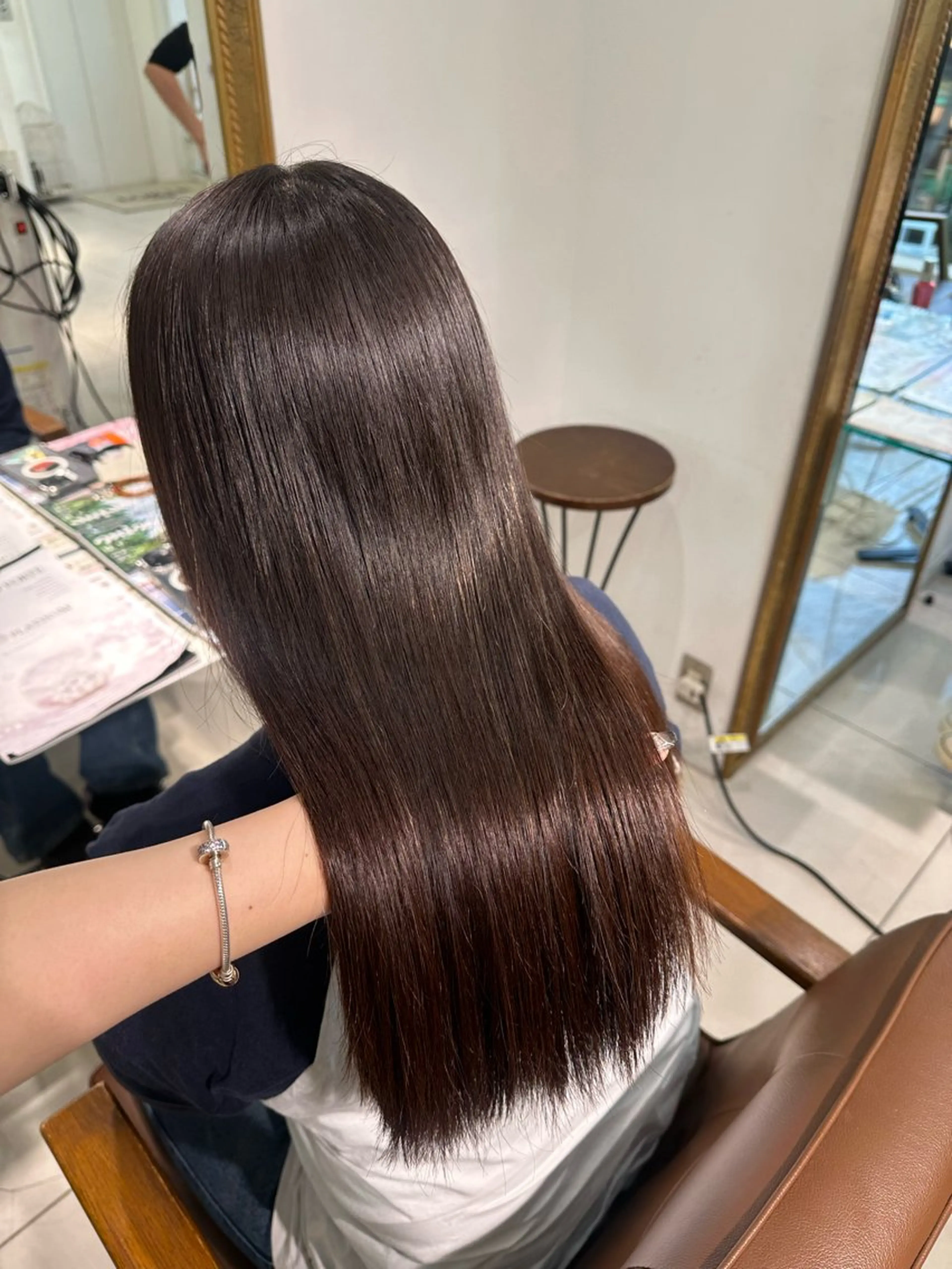 ロング トリートメント 髪質改善カラー🩶 Nanako ⟡.·のヘアスタイル