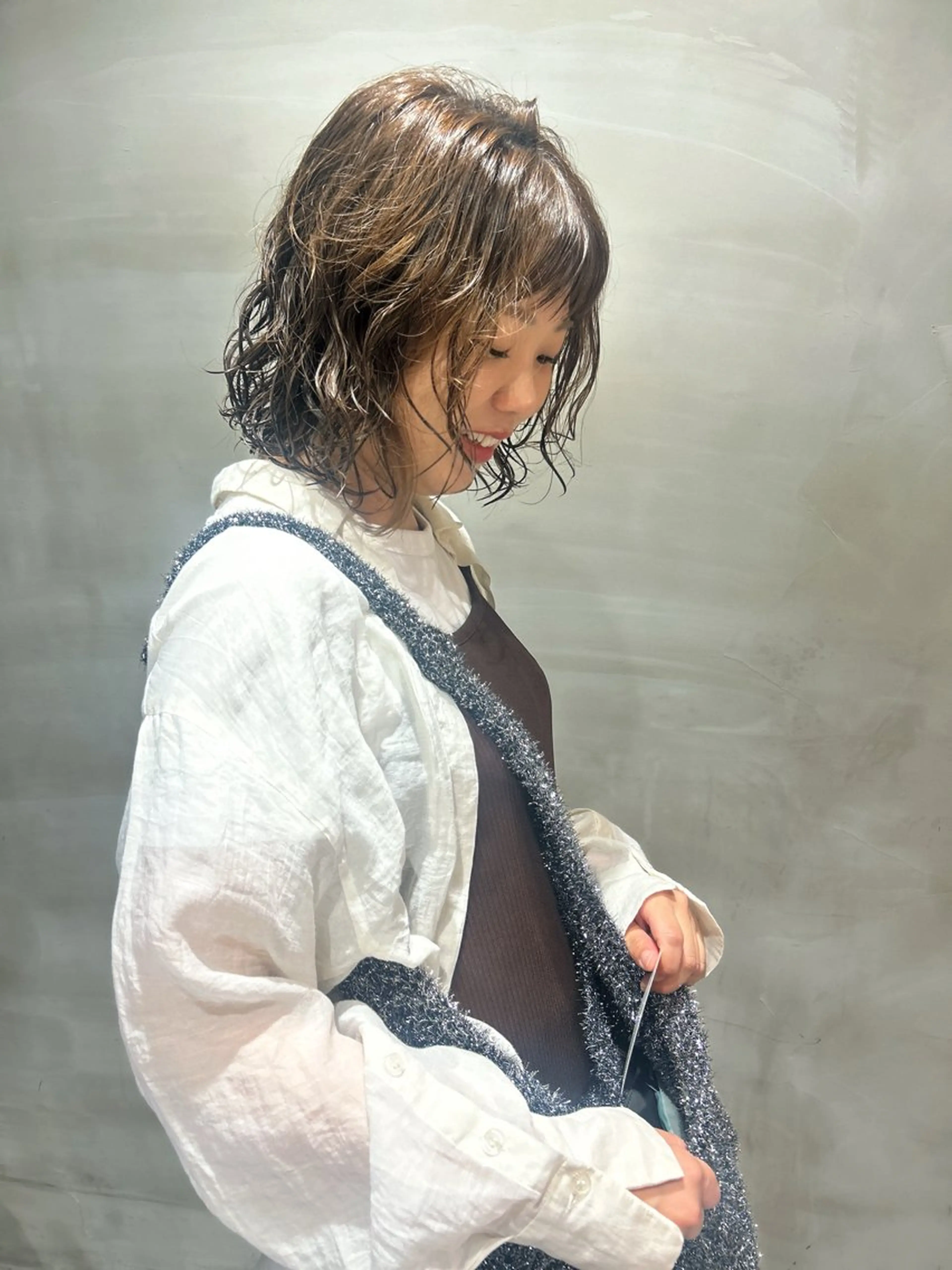 ショート パーマ shiho/レイヤー /透明感カラーのヘアスタイル