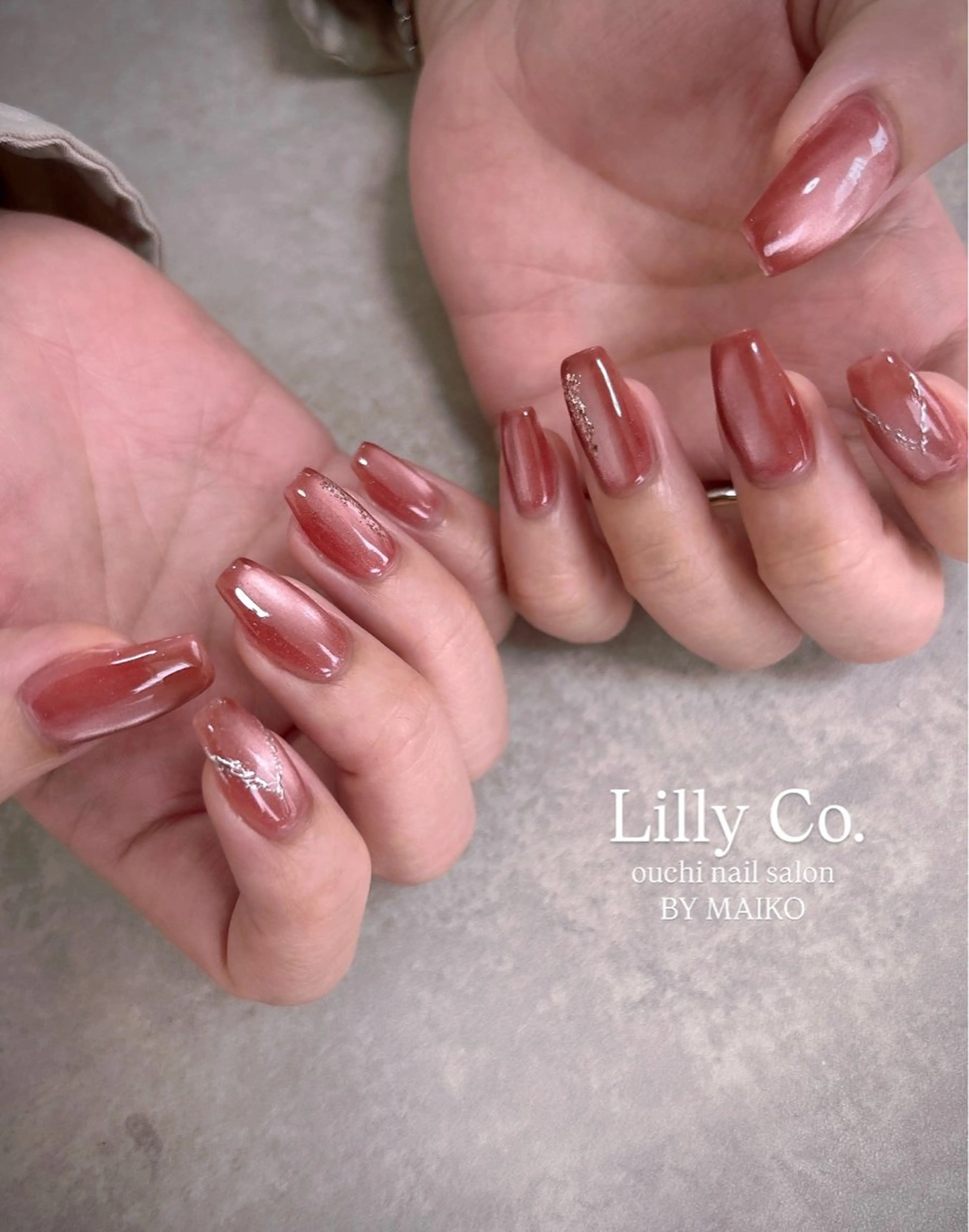 ネイル 氷ネイル・うるうるネイル ハンドネイル ハンドケア Lilly Co.のネイルデザイン