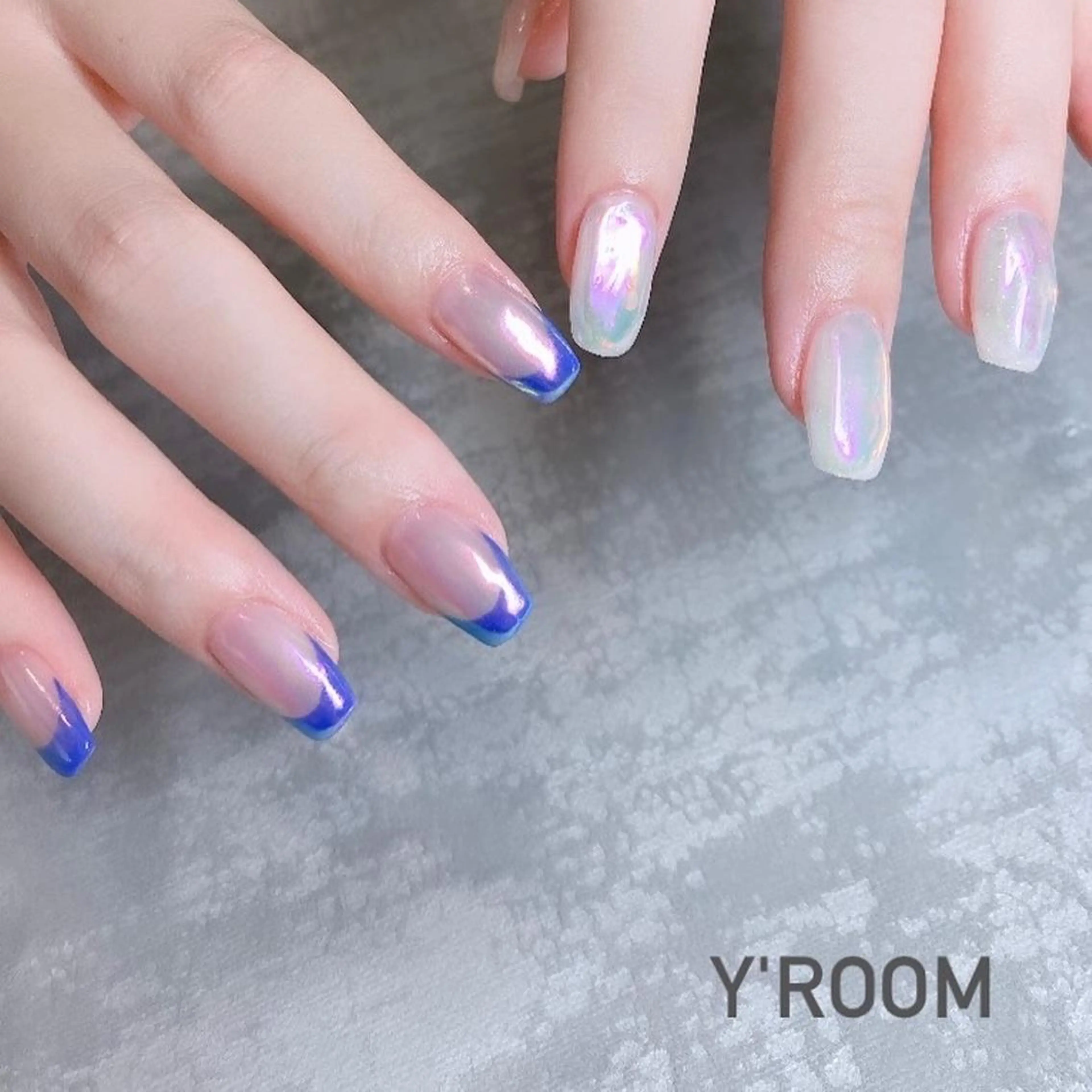 ネイル オーロラネイル フラッシュネイル フットネイル ジェルネイル 氷ネイル・うるうるネイル ハンドネイル YUKA （ネイリスト）のネイルデザイン