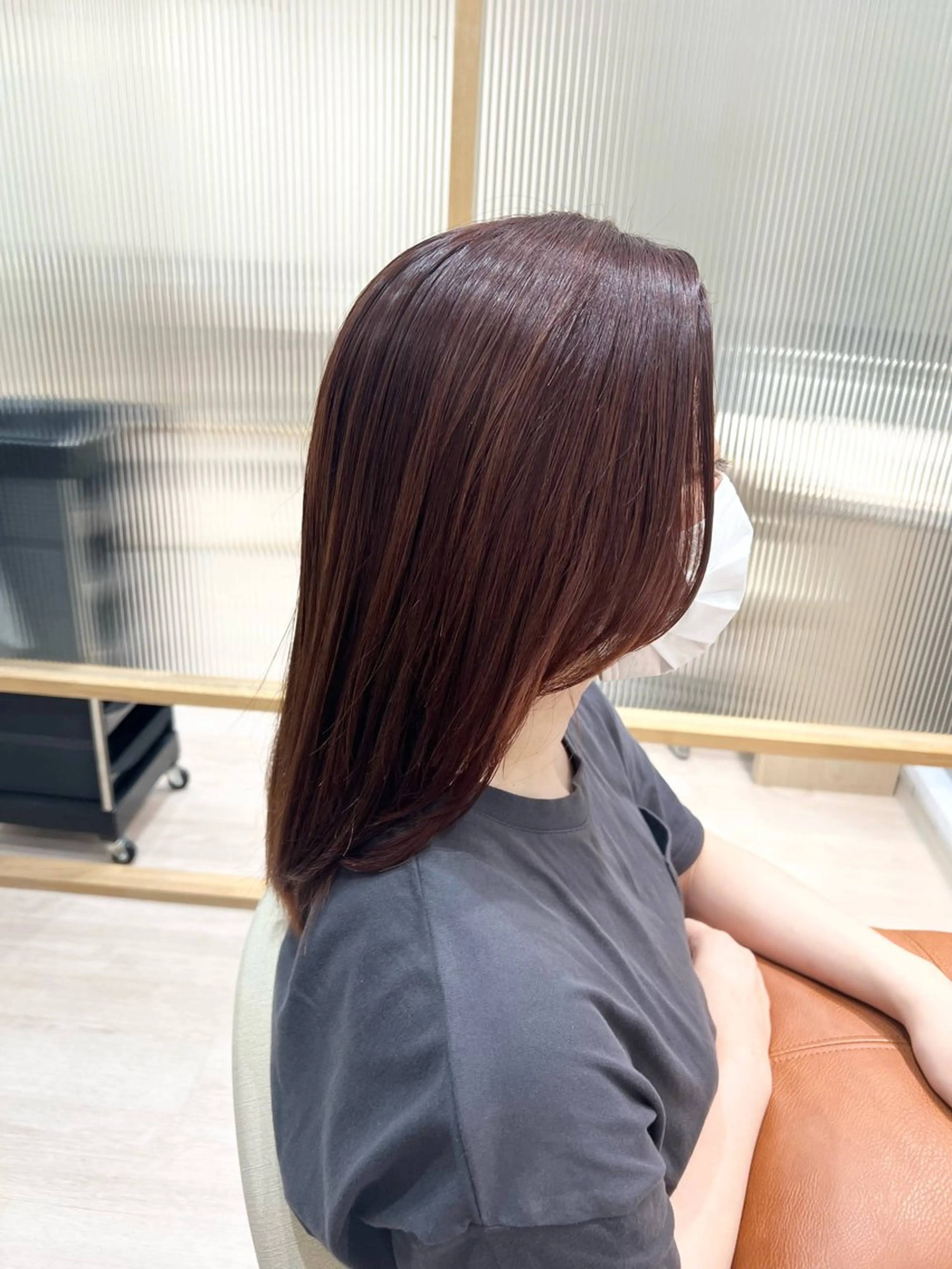 ミディアム カラー ブラウンカラー 透明感カラー ピンクカラー カット ヘアカラー トリートメント ✨🌿大人可愛い愛さ れhair🌿✨松本のヘアスタイル