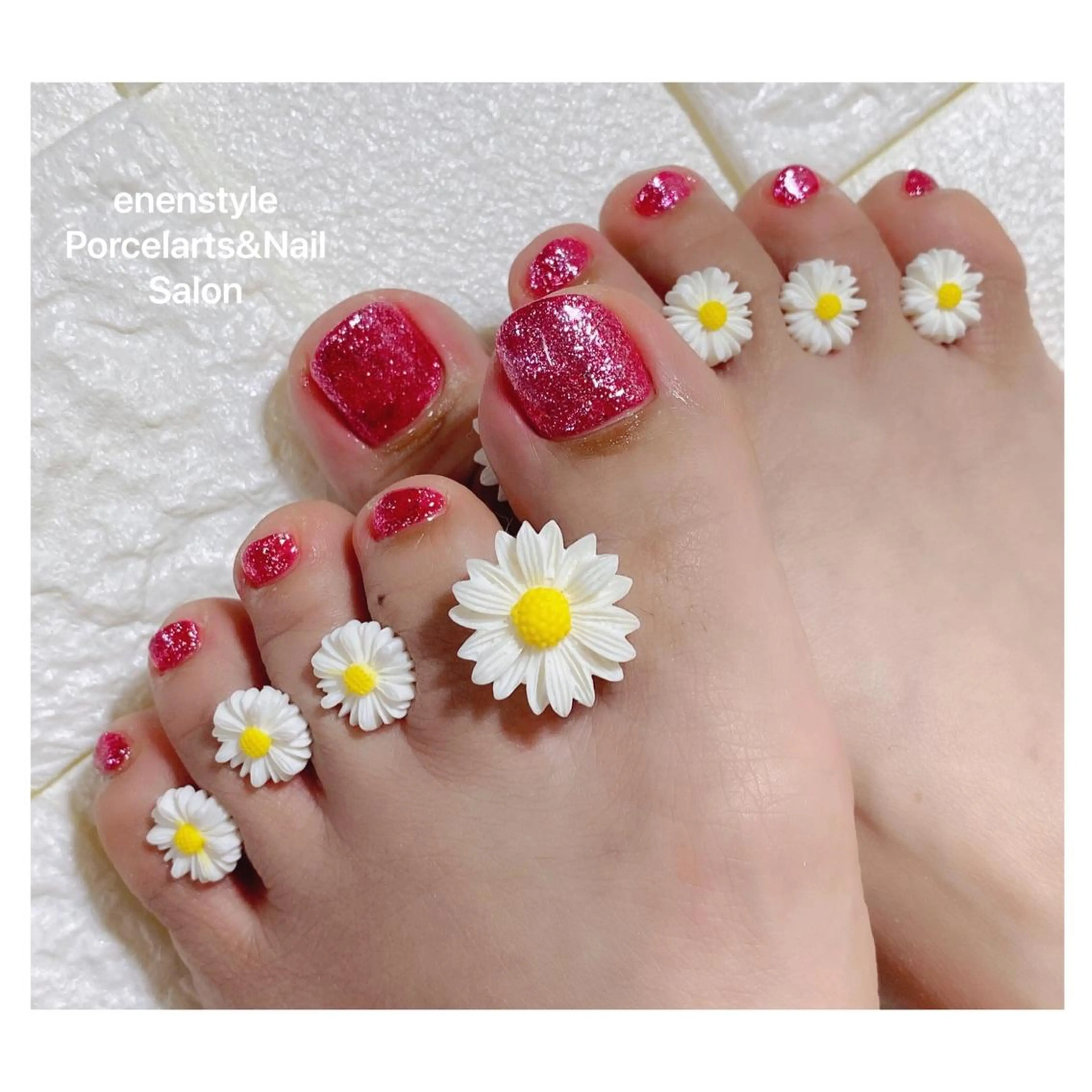 ショート ネイル ハンドネイル フットネイル 👑enen style👑のネイルデザイン