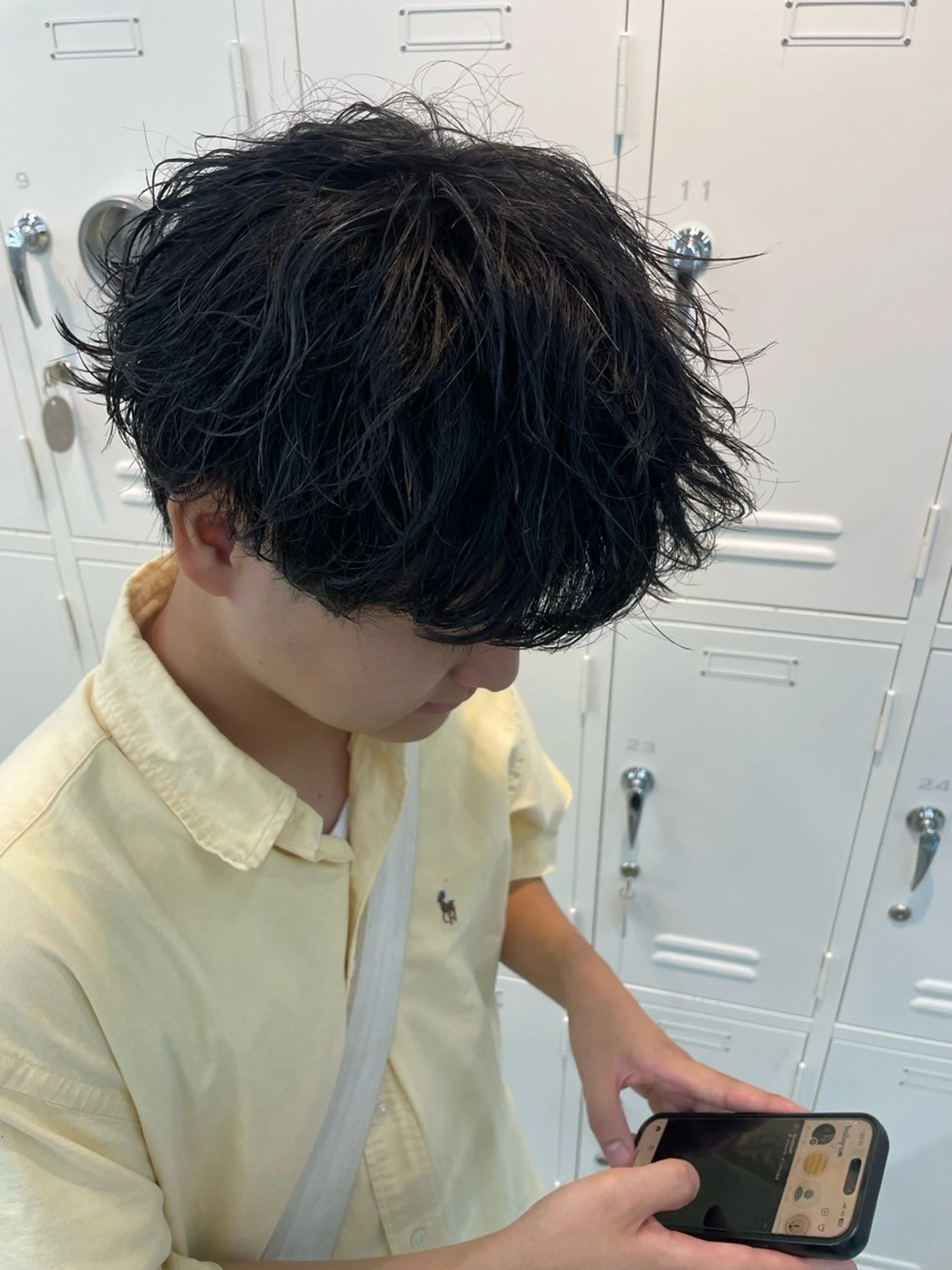 パーマ メンズ メンズパーマ スパイラルパーマ ストレートパーマ カット パーマ メンズ/シャドウ/ 波巻き/kyogoのヘアスタイル