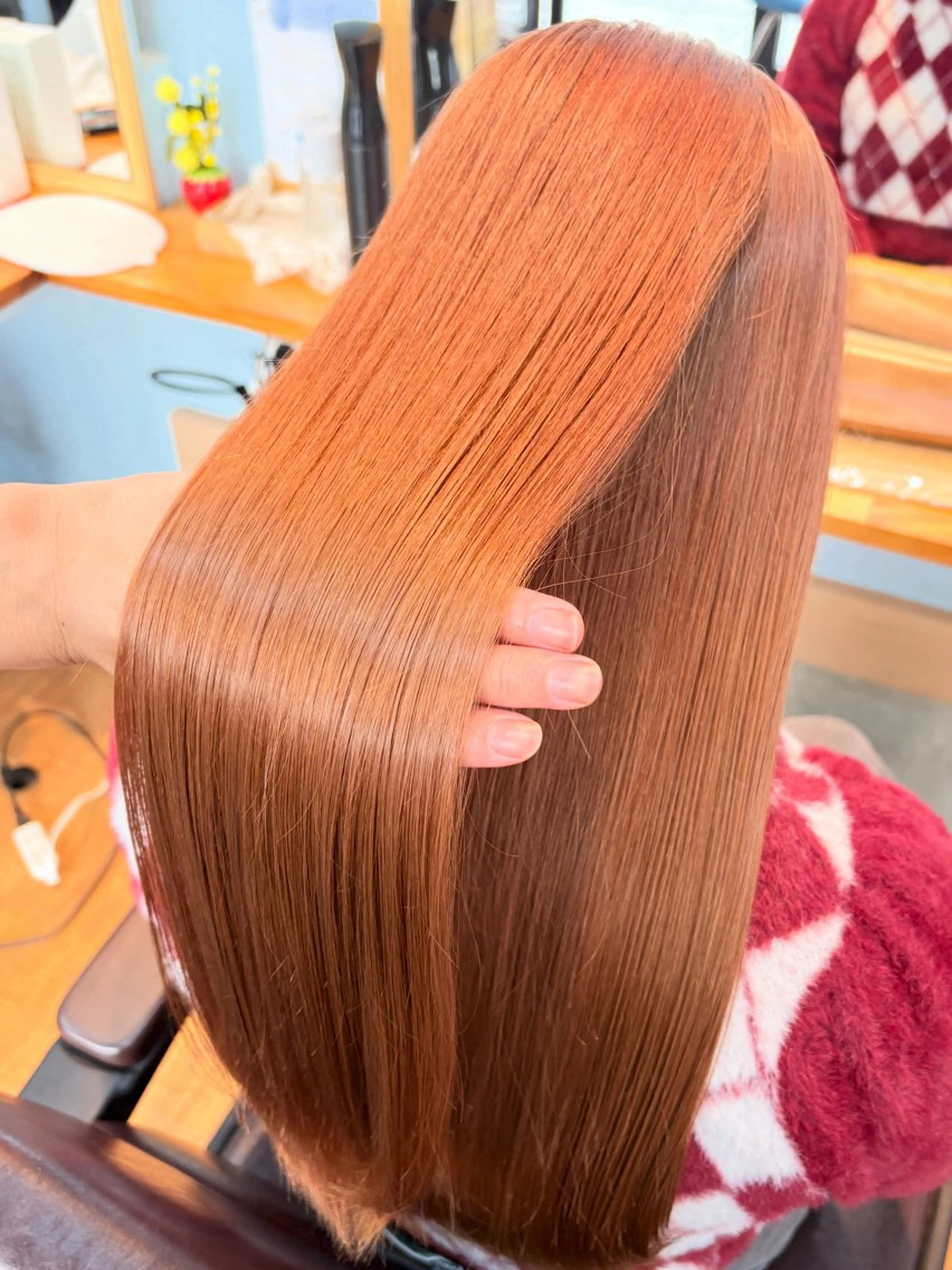 ロング カラー ヘアカラー トリートメント 髪質改善🌿‬/艶感 /髙木 優人のヘアスタイル