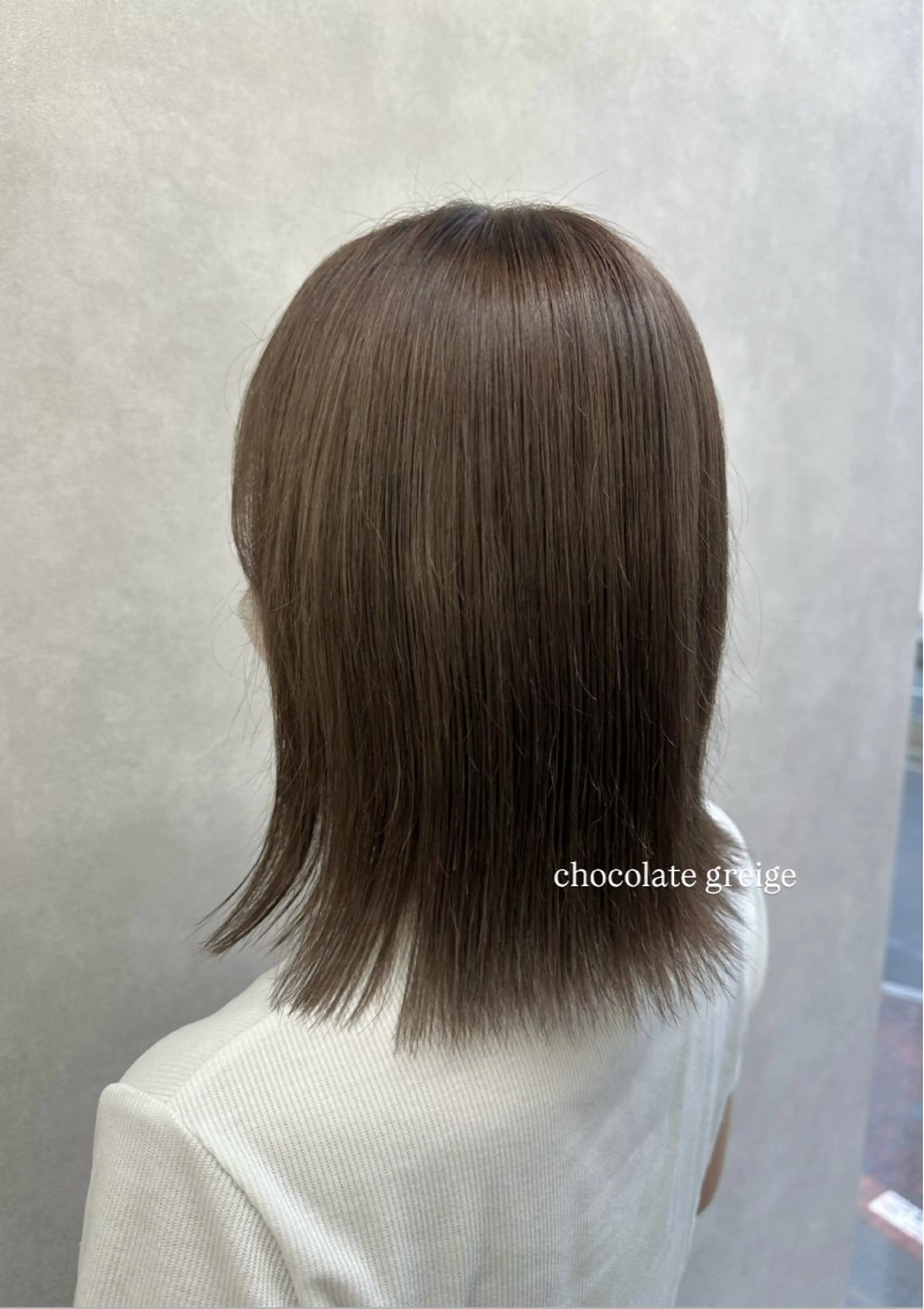 ミディアム カラー ブリーチ 透明感カラー グレージュ カット ヘアカラー トリートメント 🇰🇷韓国ｽﾀｲﾙ ﾚｲﾔｰ/ayanaのヘアスタイル