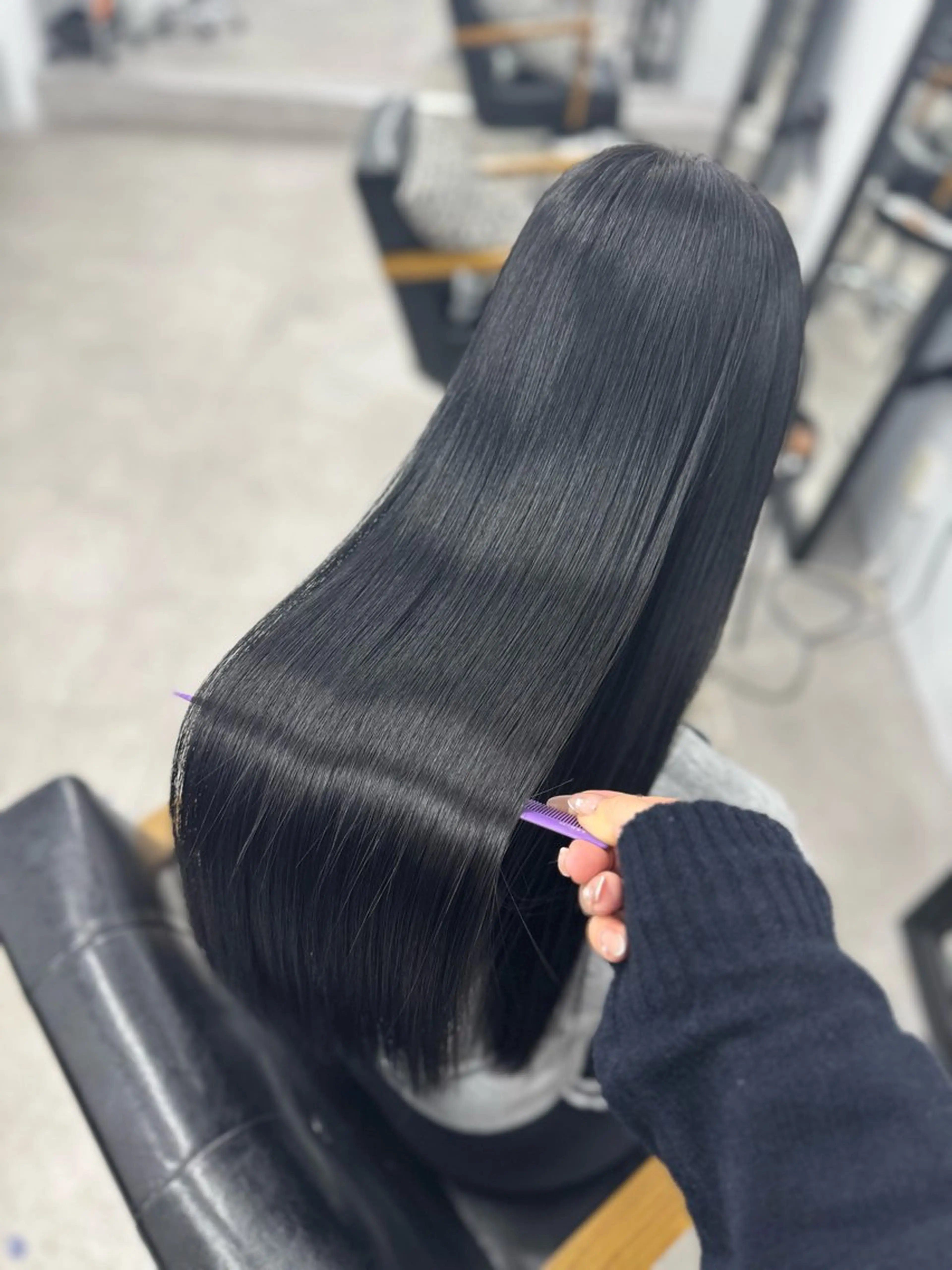 ロング 縮毛矯正 京都河原町 髪質改善🌛‧˚花綸のヘアスタイル