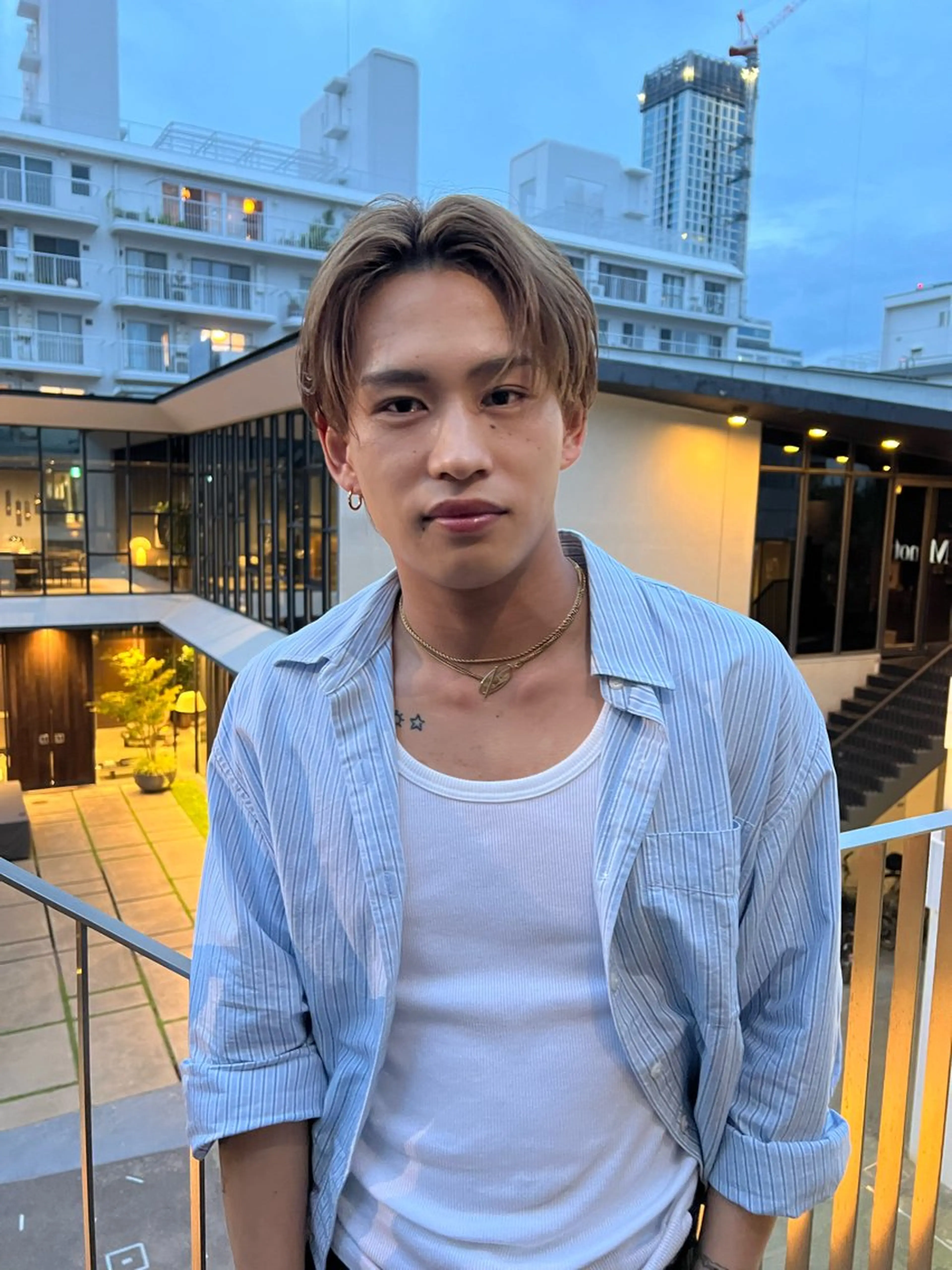 ショート カラー メンズ センターパート 【メンズ特化】 友希のヘアスタイル