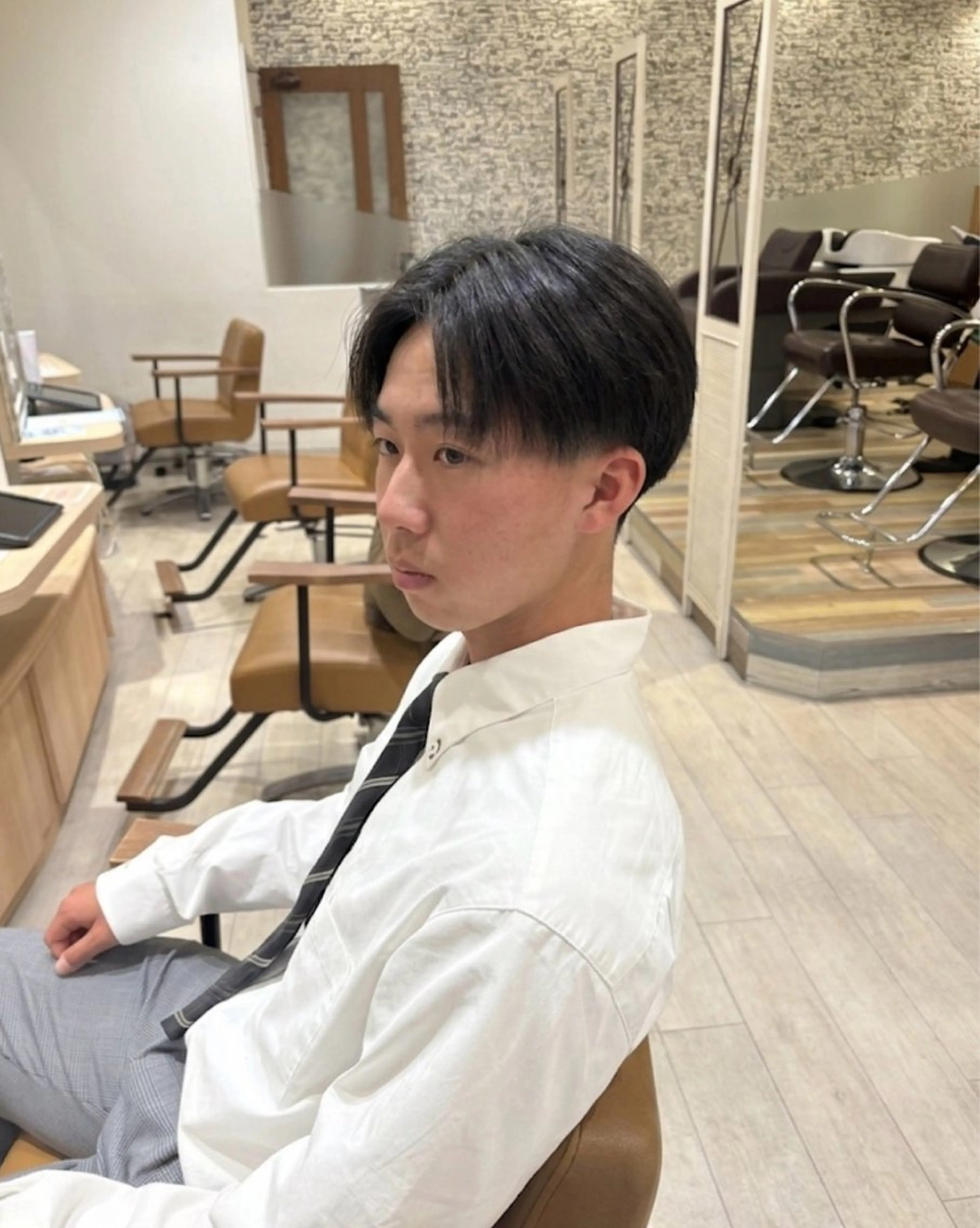 メンズ カット U24✨️0円モデル 🎀藤村音寧🎀のヘアスタイル