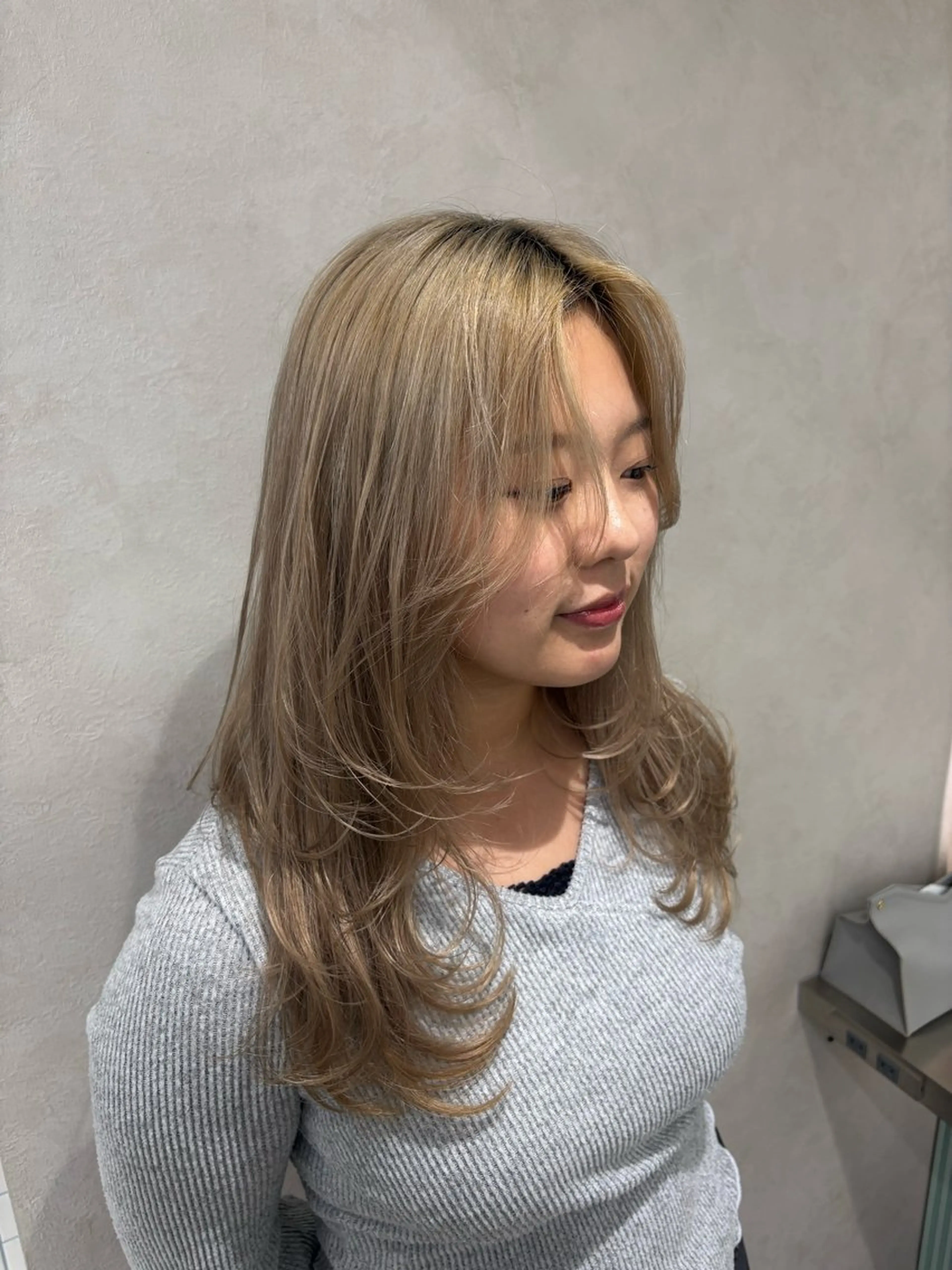 ロング ハッシュカット ハイレイヤー レイヤーカット Yuta✂︎ 韓国レイヤー🪽のヘアスタイル