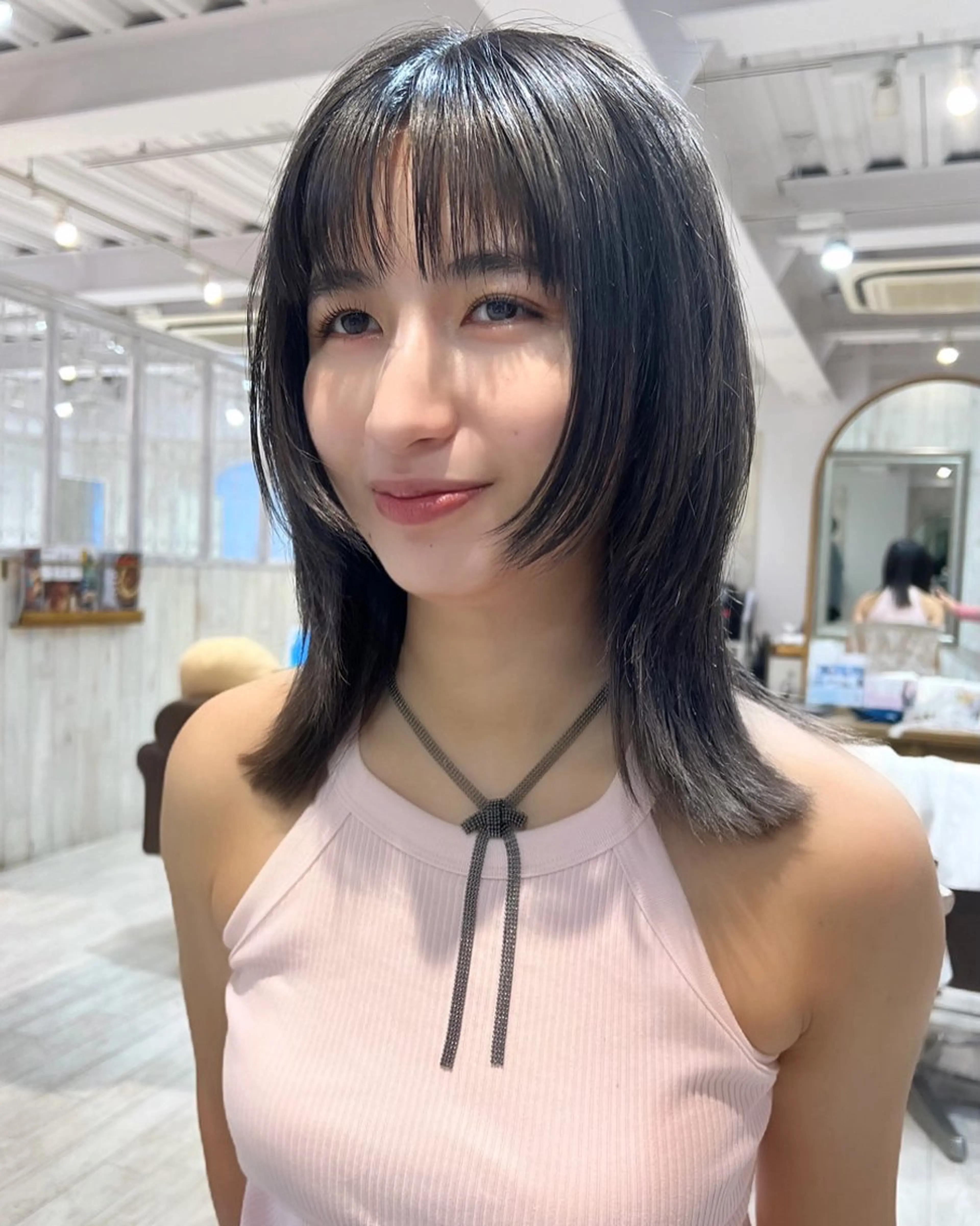 ミディアム 韓国ヘア 🎀華澄のヘアスタイル