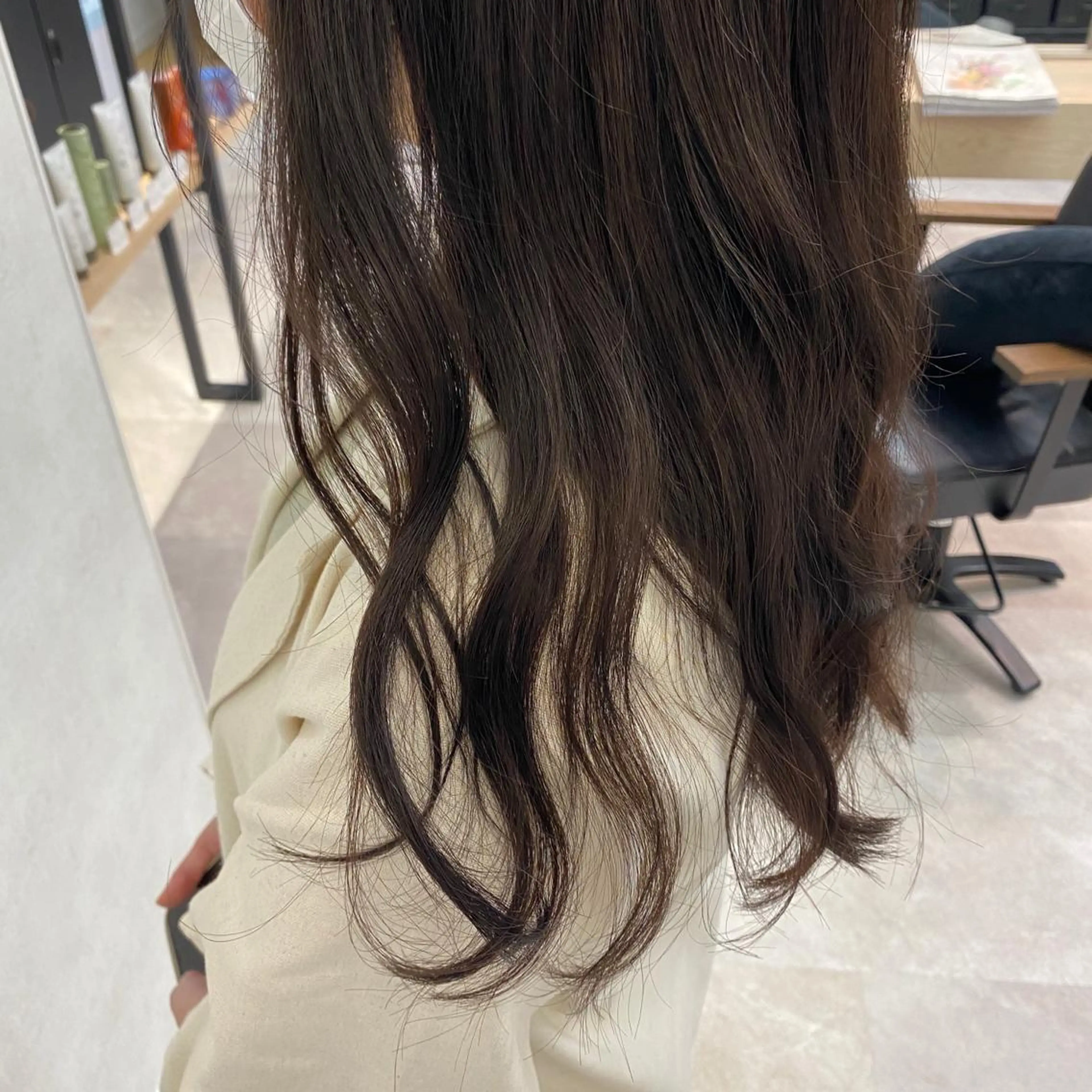 ロング メンズ縮毛矯正 ニュアンスパーマのヘアスタイル