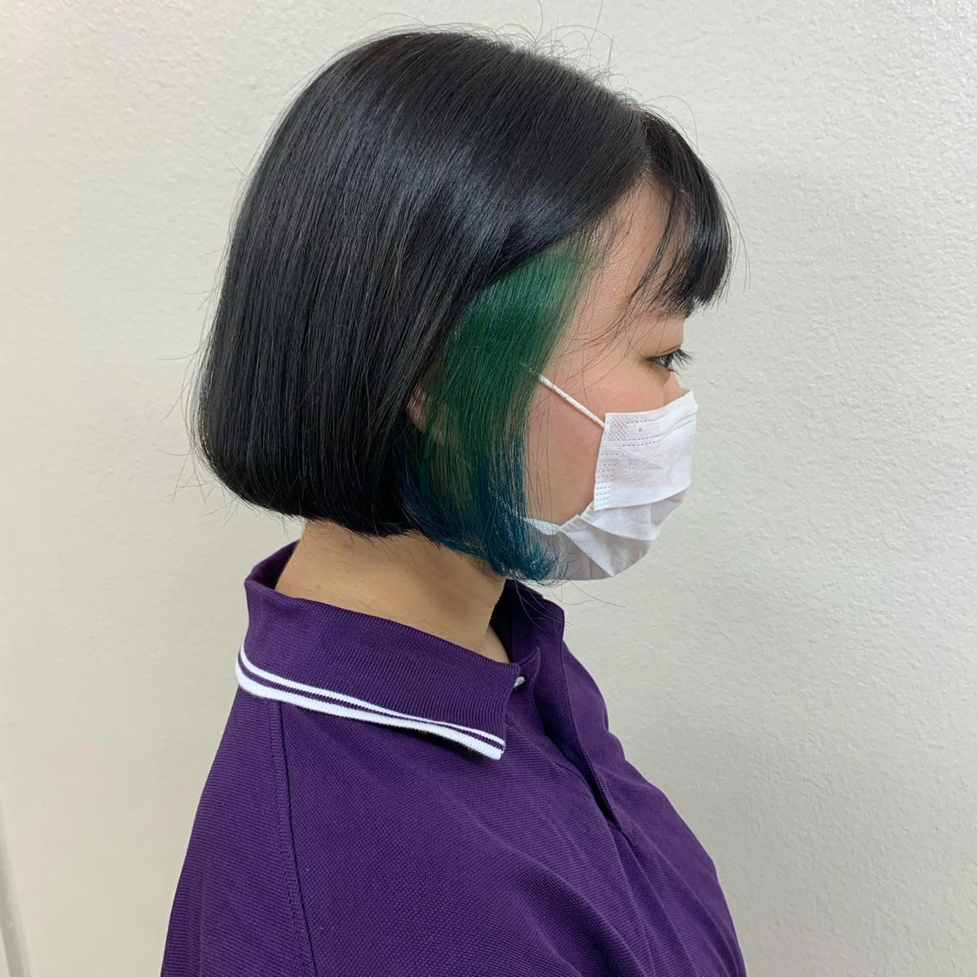 セミロング カラー 髪質改善 トリートメント ヘアカラー トリートメント NANAMI🩵 大人可愛い韓国ヘアのヘアスタイル