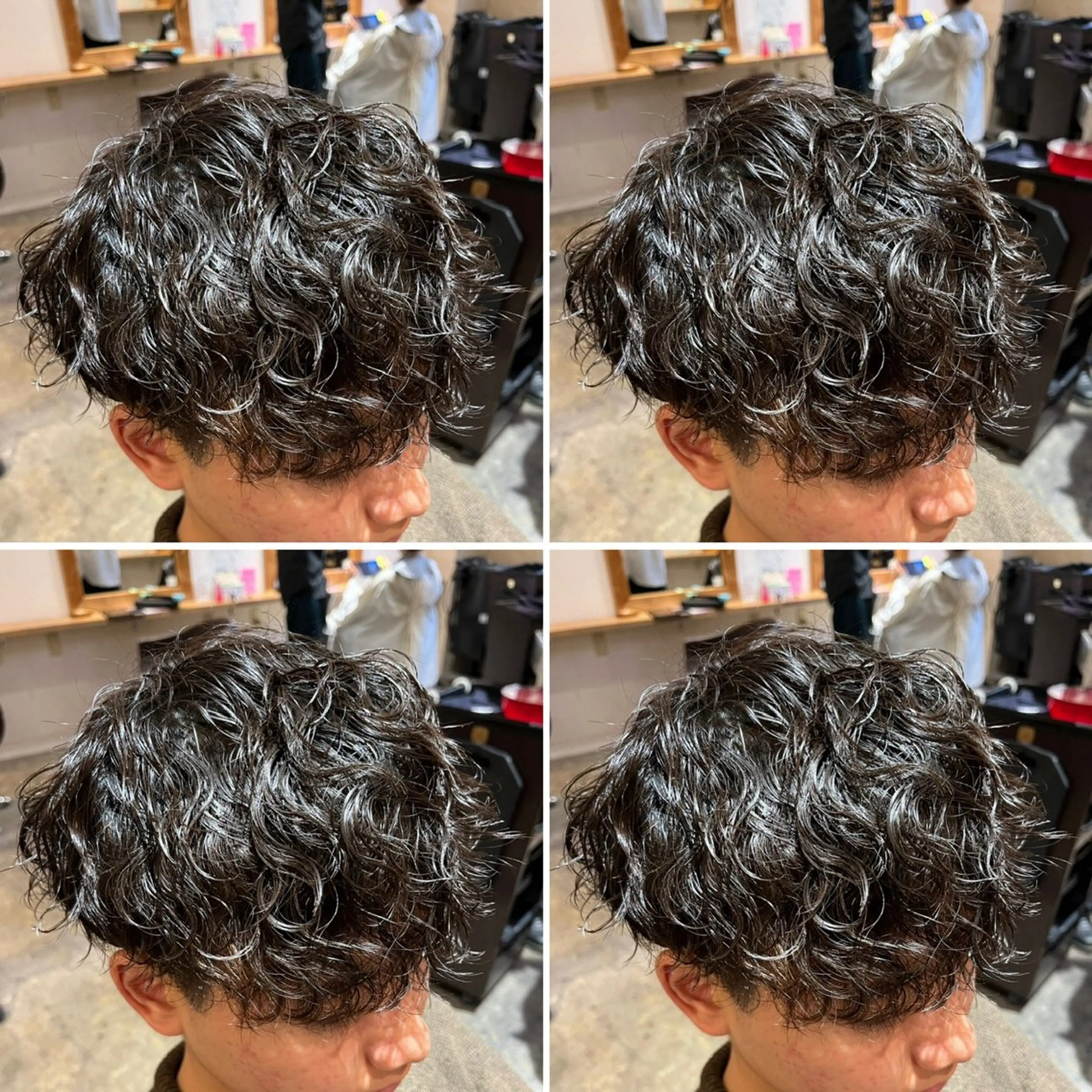 パーマ メンズ カット パーマ トリートメント ヘアセット 💈メンズパーマ特化 店長望月謙二郎💈のヘアスタイル