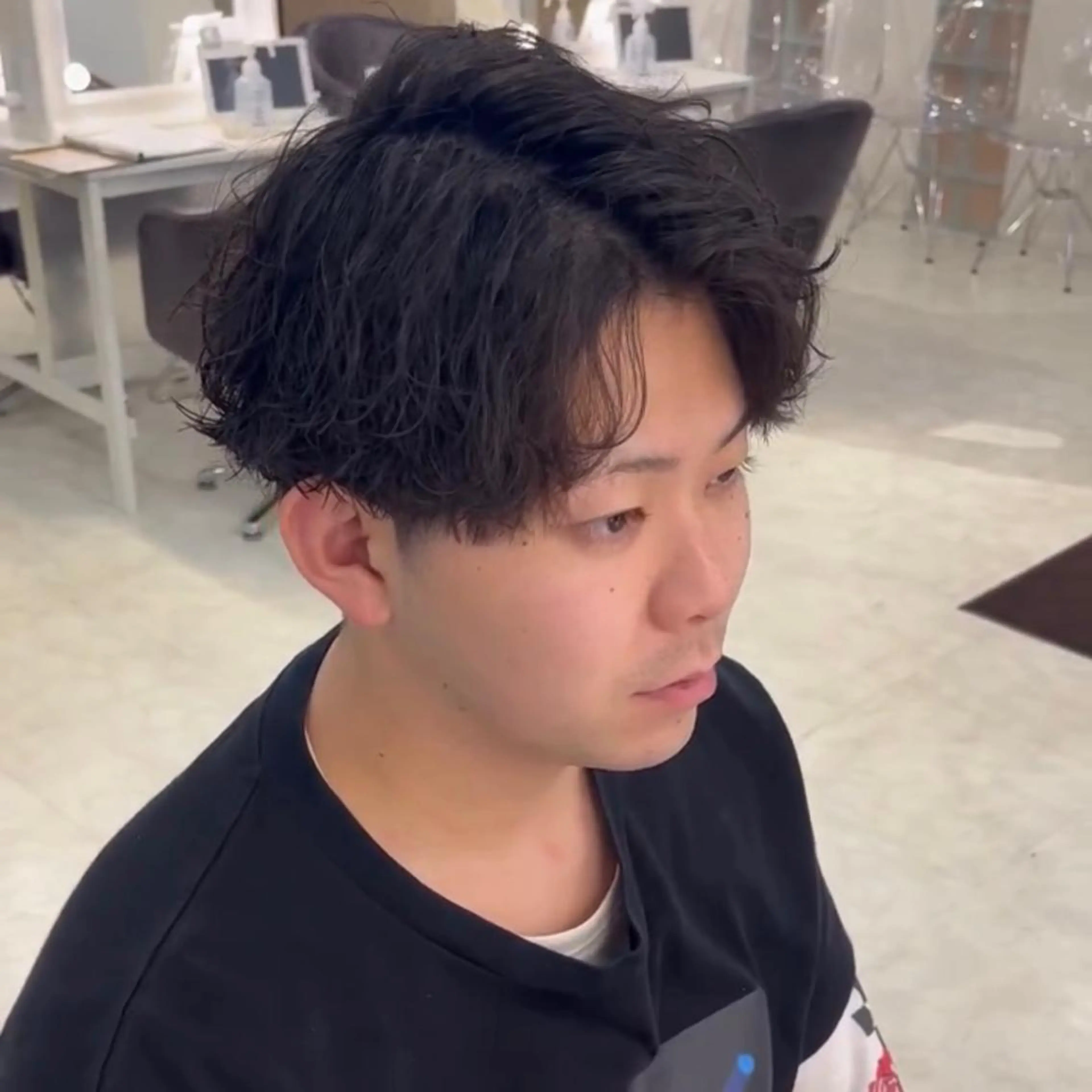 ショート カット パーマ ブリーチなしカラー/ 髪質改善　　佐藤 豪のヘアスタイル