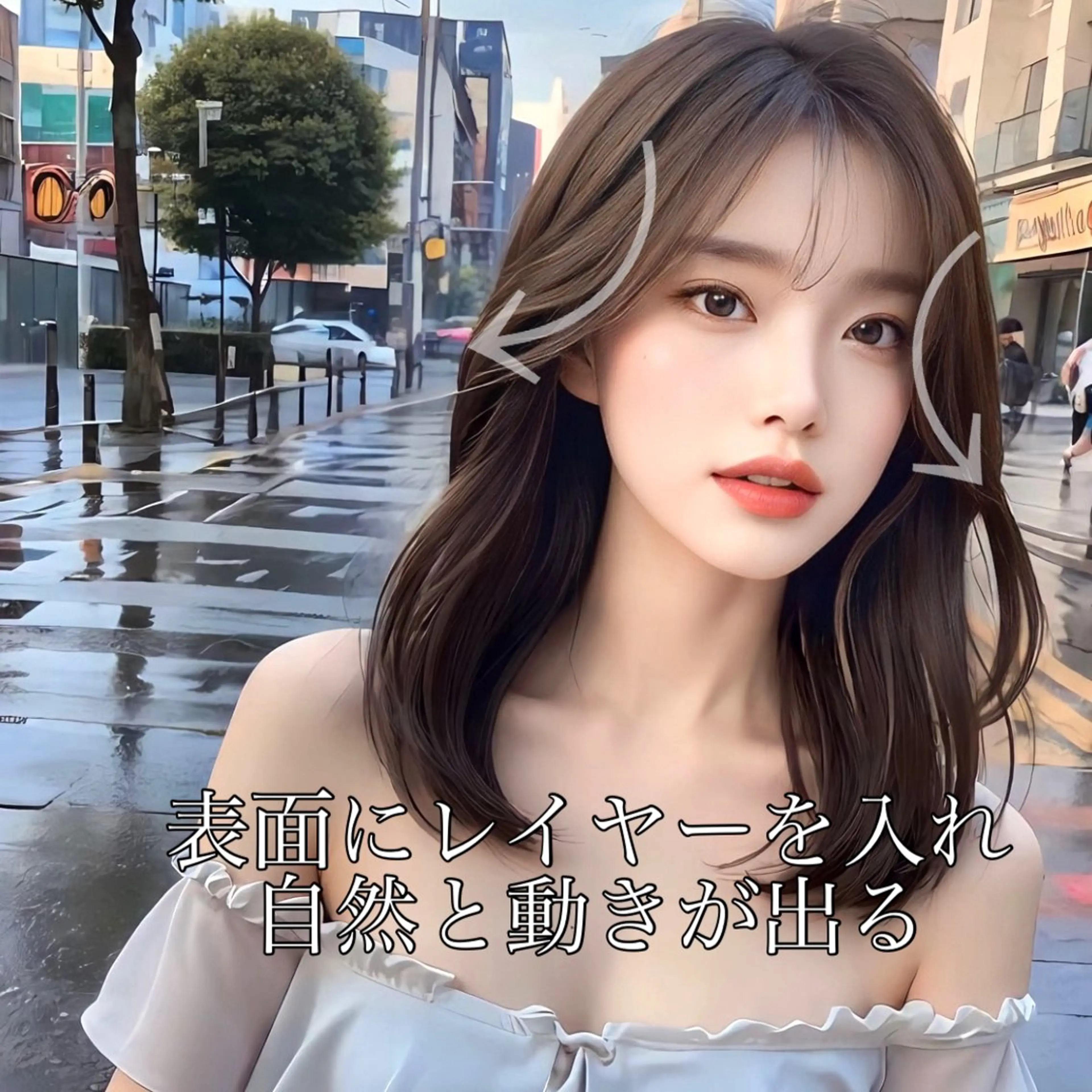 セミロング 映える顔まわり/前髪 特化 💗 ユキマのヘアスタイル