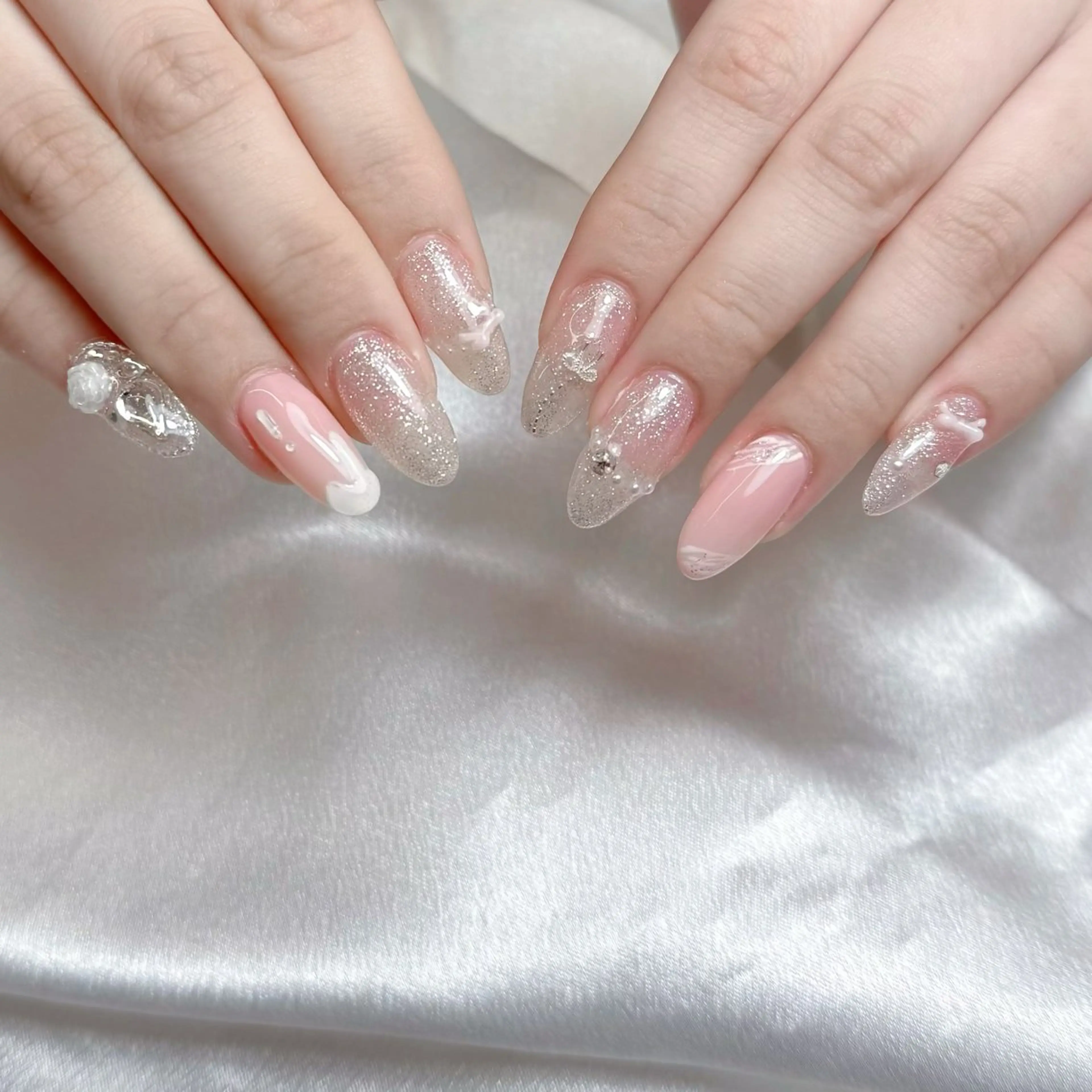 ネイル ハンドネイル mau🩵nail 堺筋本町｜心斎橋のネイルデザイン