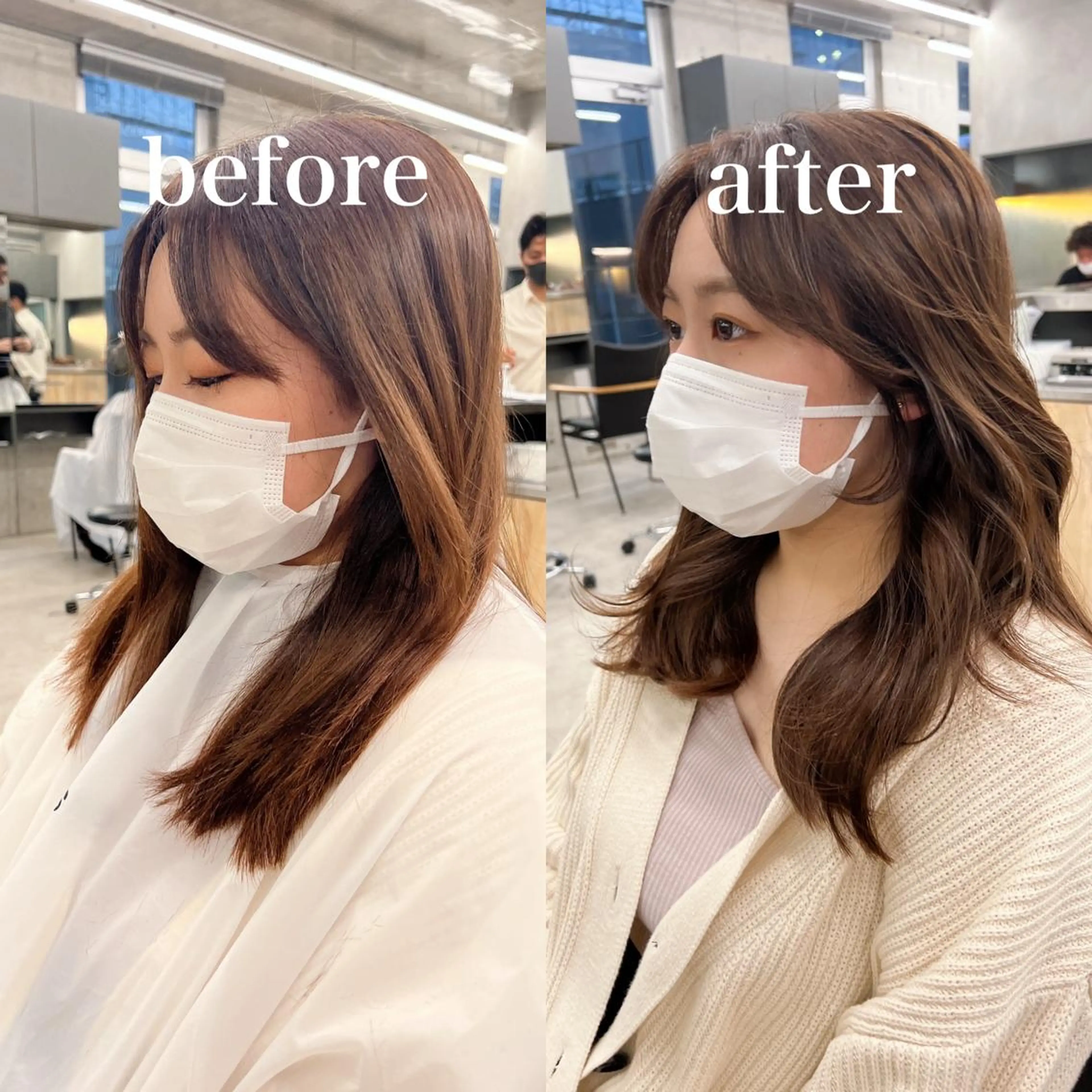 ロング カラー ヘアアレンジ 顔周りカット カット 誰より丁寧なカット/ 小林輝/レイヤーのヘアスタイル