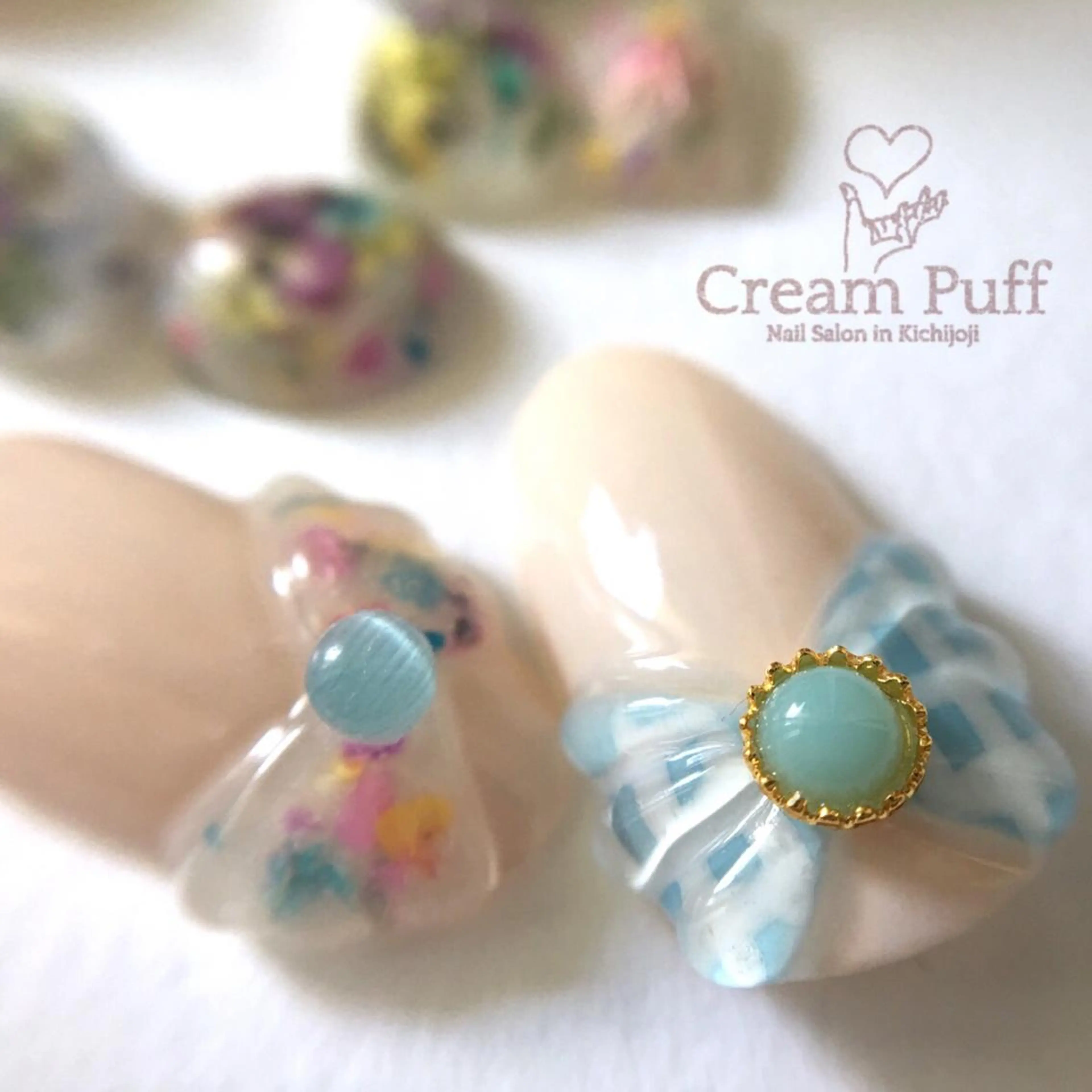 ネイル アートネイル リボン HAMANO MIKAのネイルデザイン