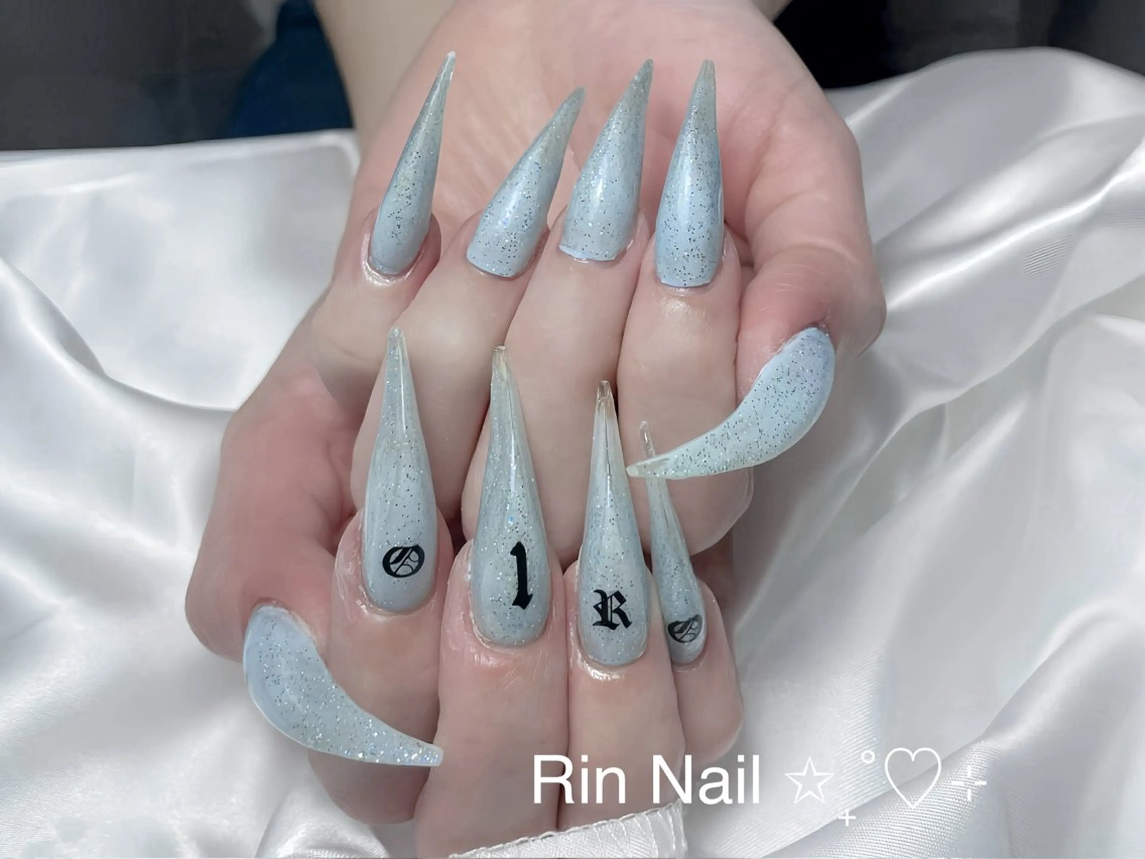 ネイル アートネイル ロングネイル ニュアンスネイル スカルプネイル ネイルチップ ハンドネイル Rin Nail 新大久保店のネイルデザイン