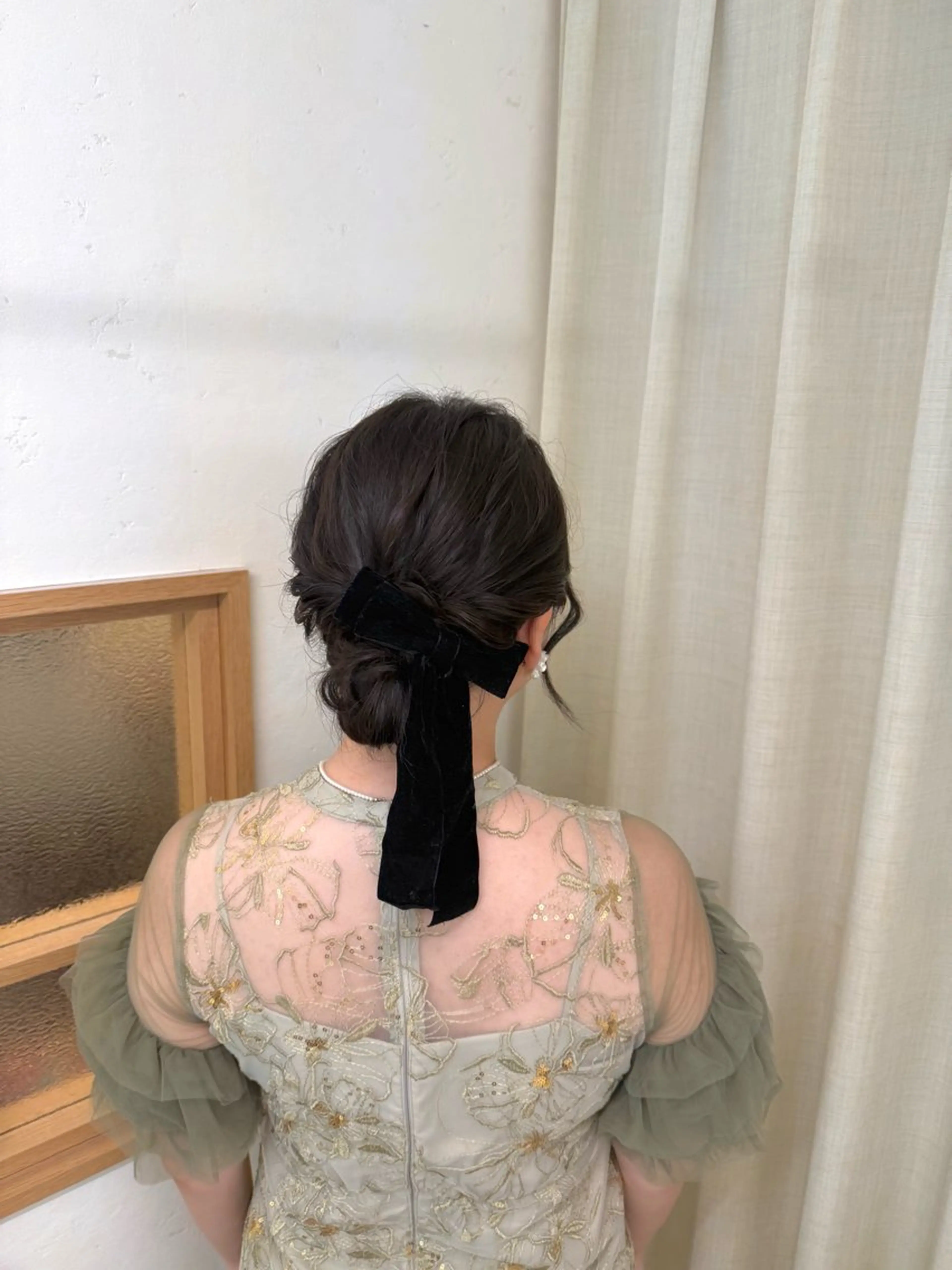 ミディアム ヘアアレンジ 成人式 ハーフアップ 結婚式・ブライダル デート 卒業式のヘアスタイル 褒められヘアメイク /‎ボブ女子🐶みおのその他イメージ