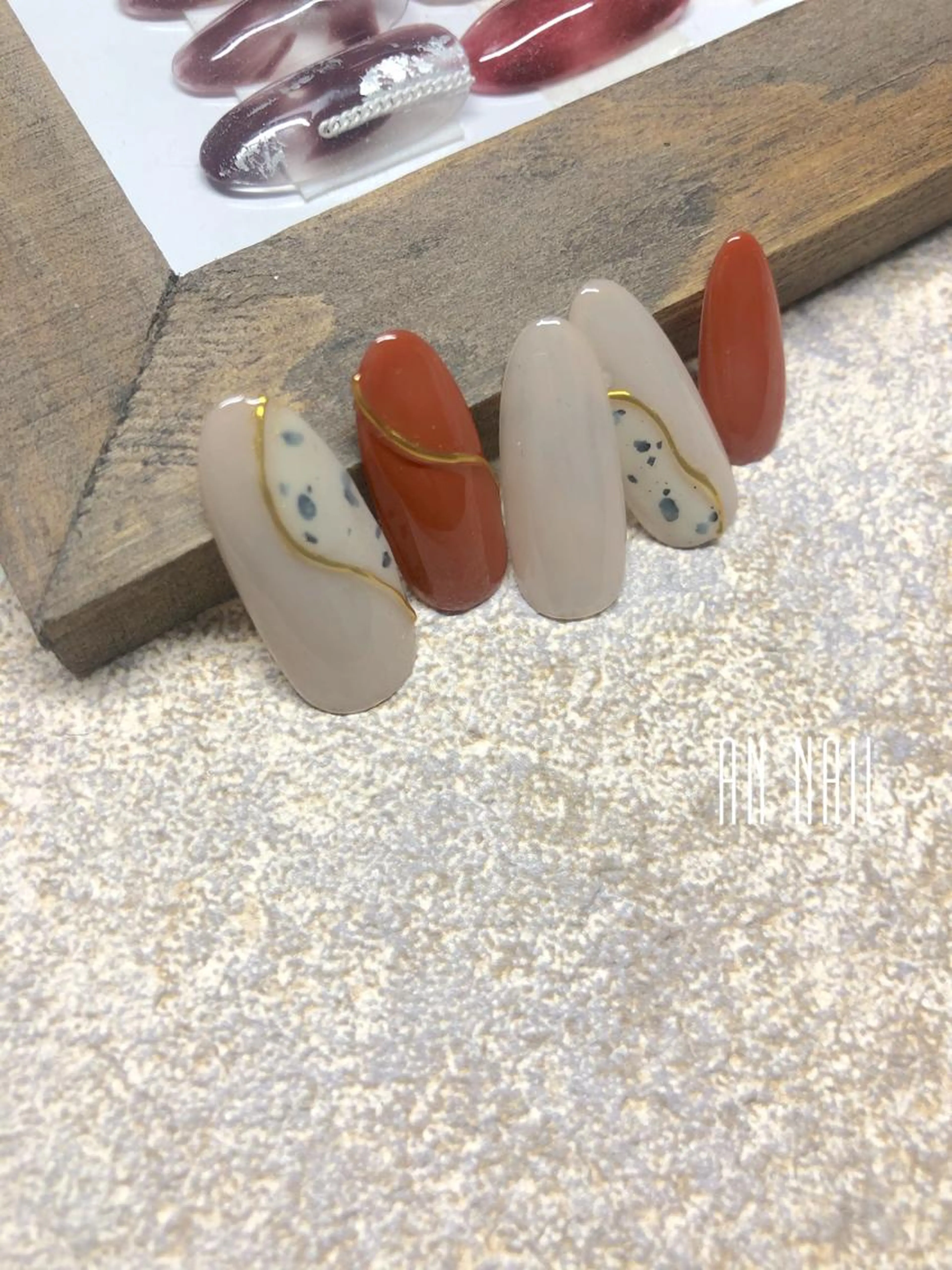 定額デザイン90分◯¥6000​〜​◯オフ代別途◯デザインはサンプルから◯デコネイル・スカルプ追加料金有◯長さだし2本まで◯の写真