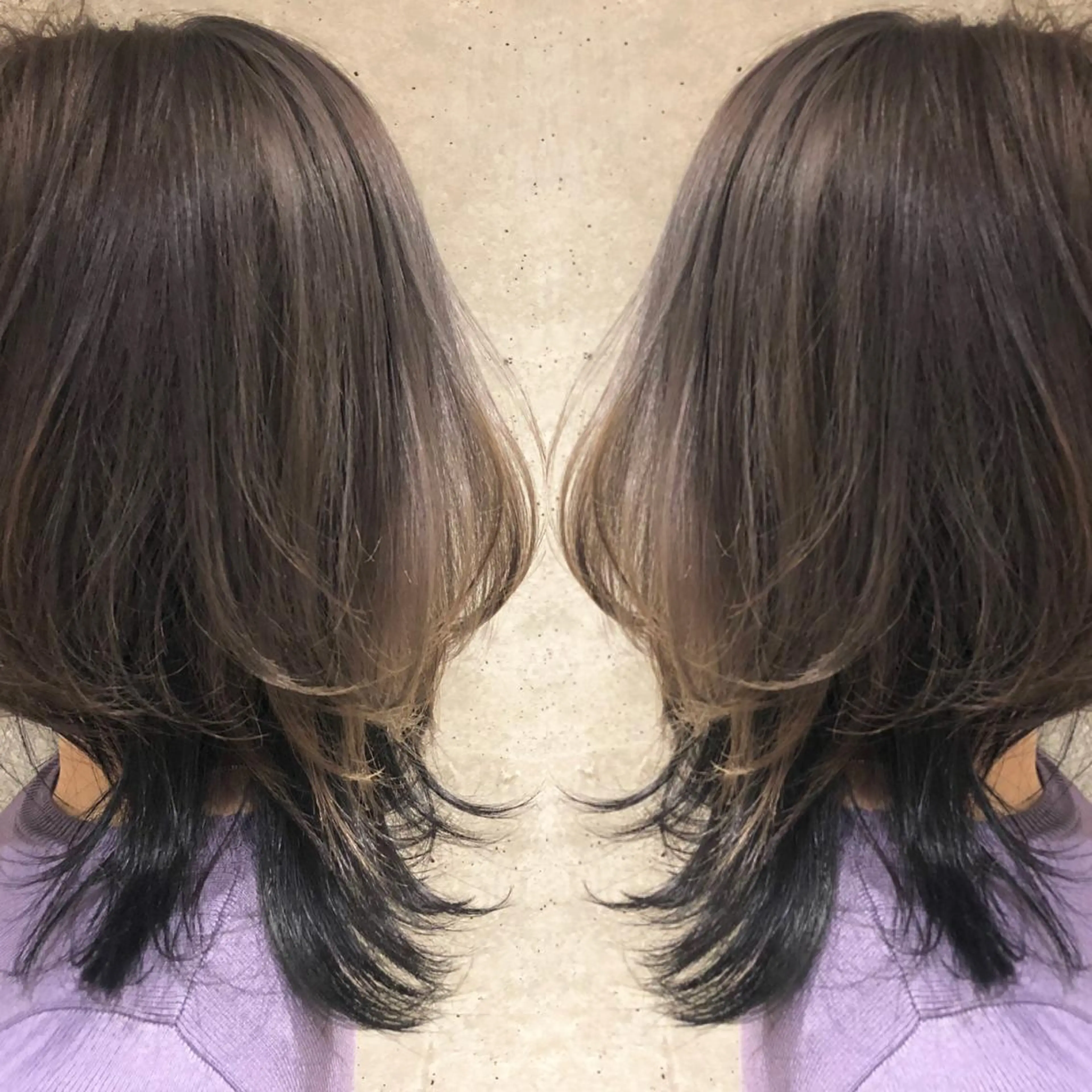 ミディアム カラーモデル募集中 美容室ハピスのヘアスタイル
