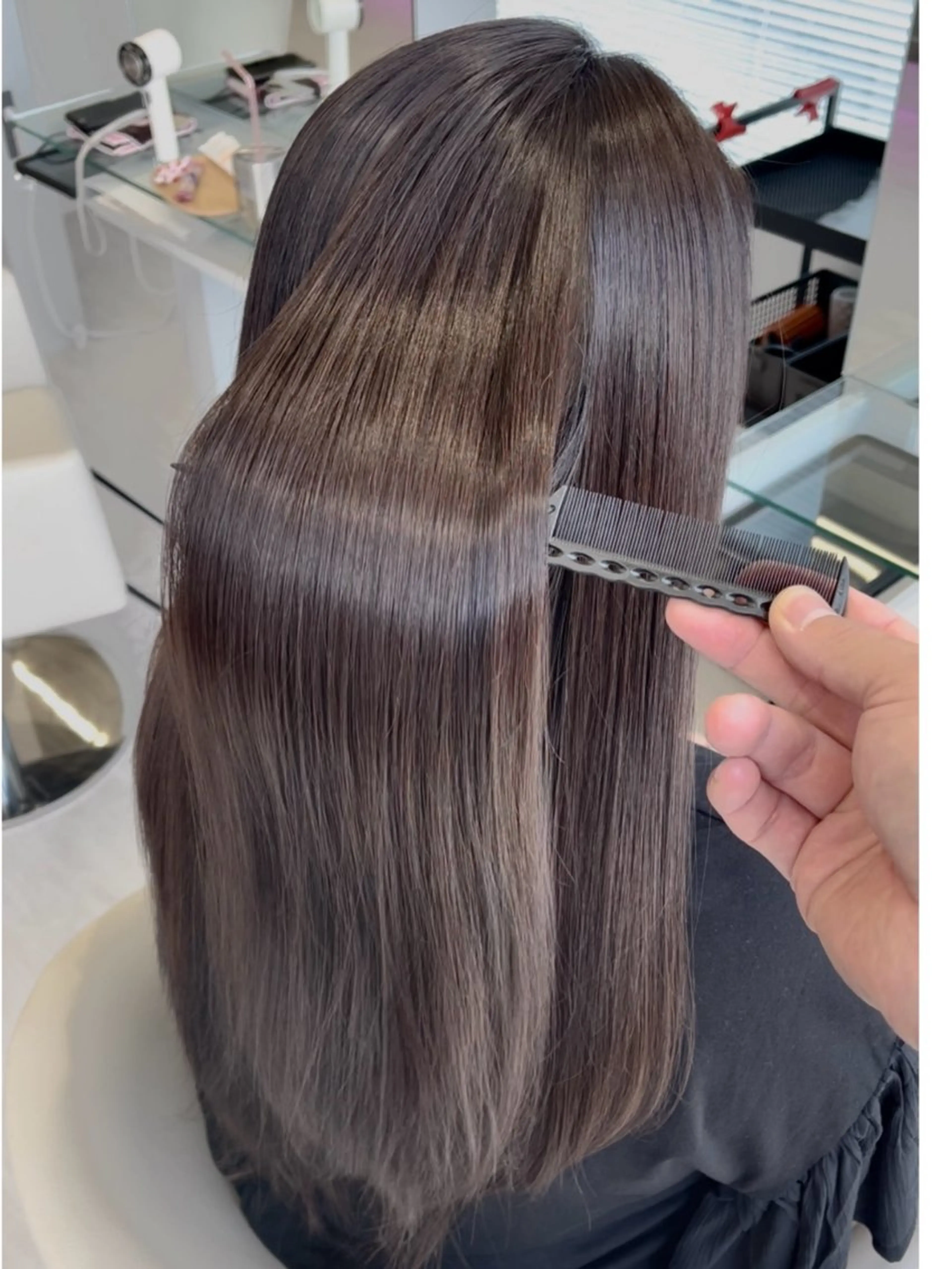 セミロング カラー 髪質改善 🫧美髪カラー🫧艶 カラー🫧北堀江坂本のヘアスタイル