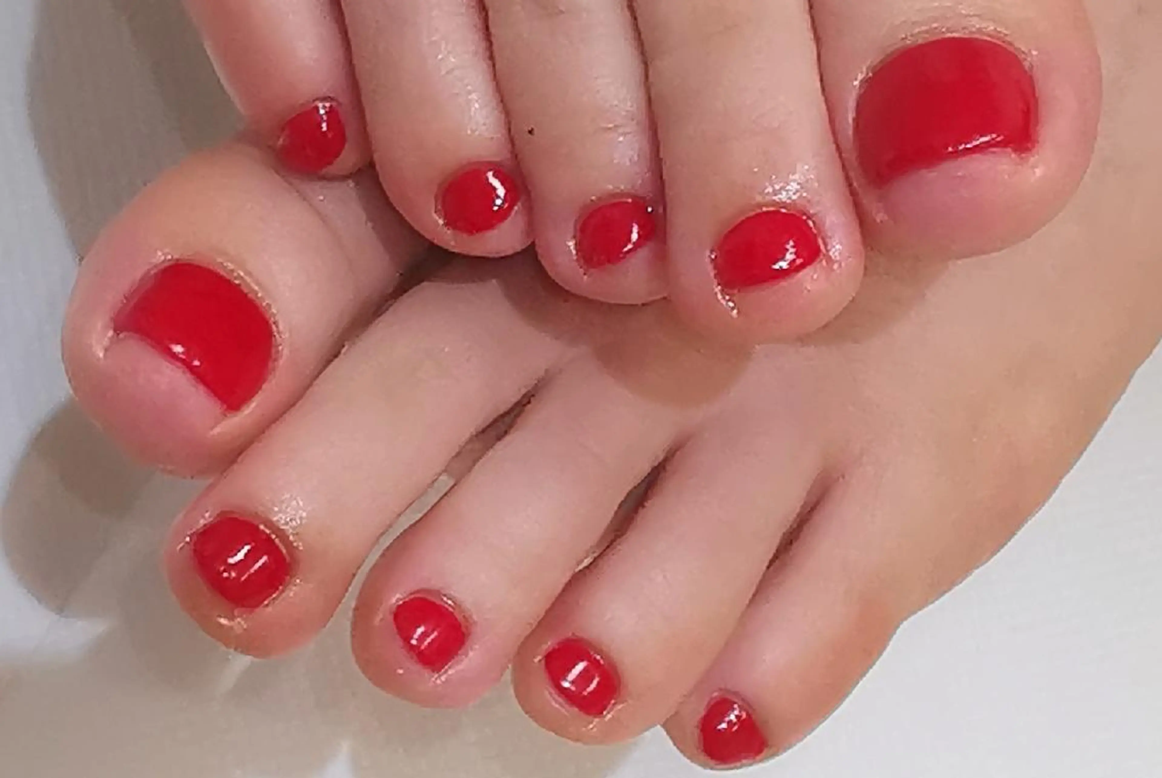 オフなし フットワンカラーネイルの写真