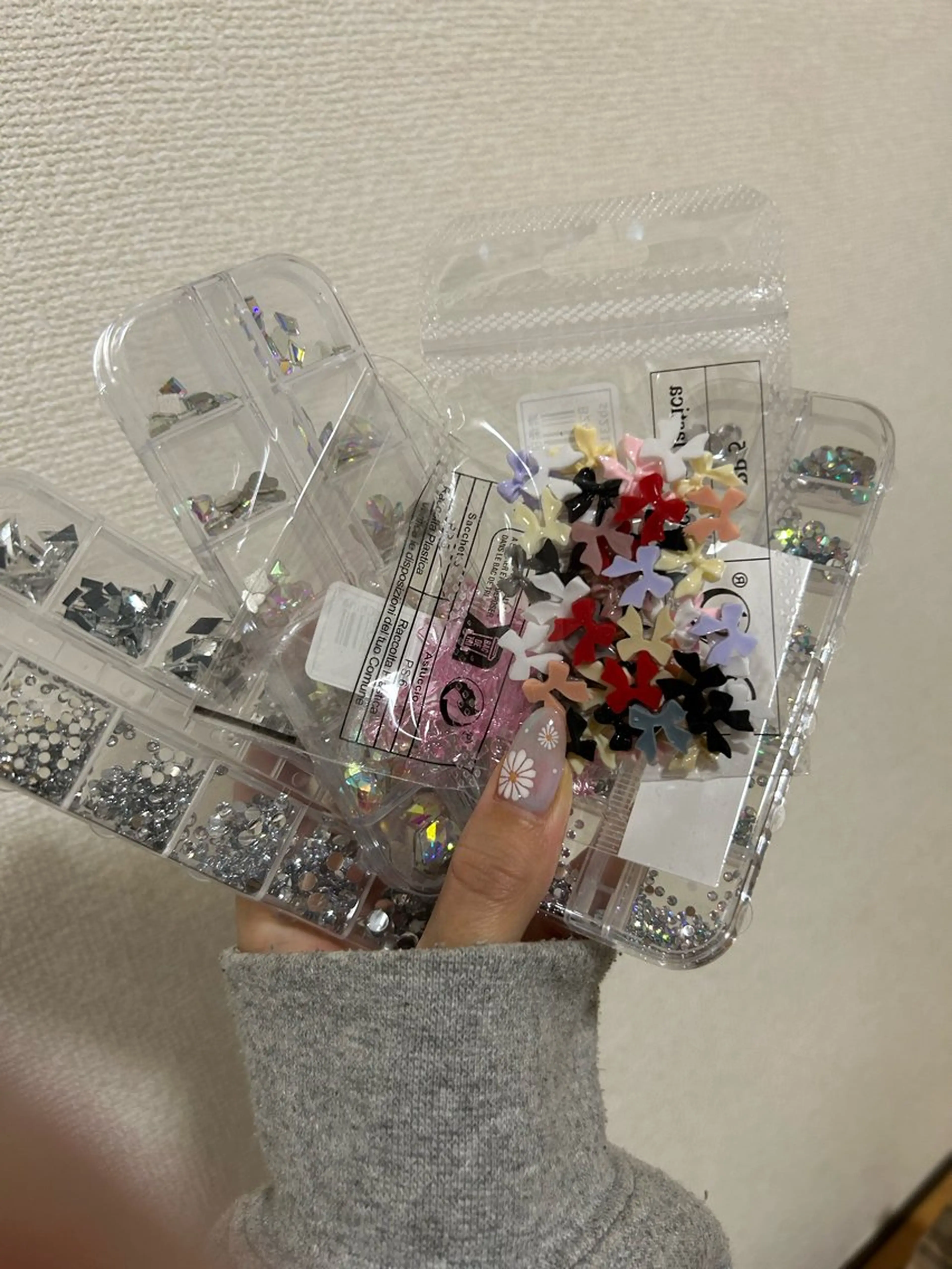 ネイル キラキラネイル リボン imai eriのネイルデザイン