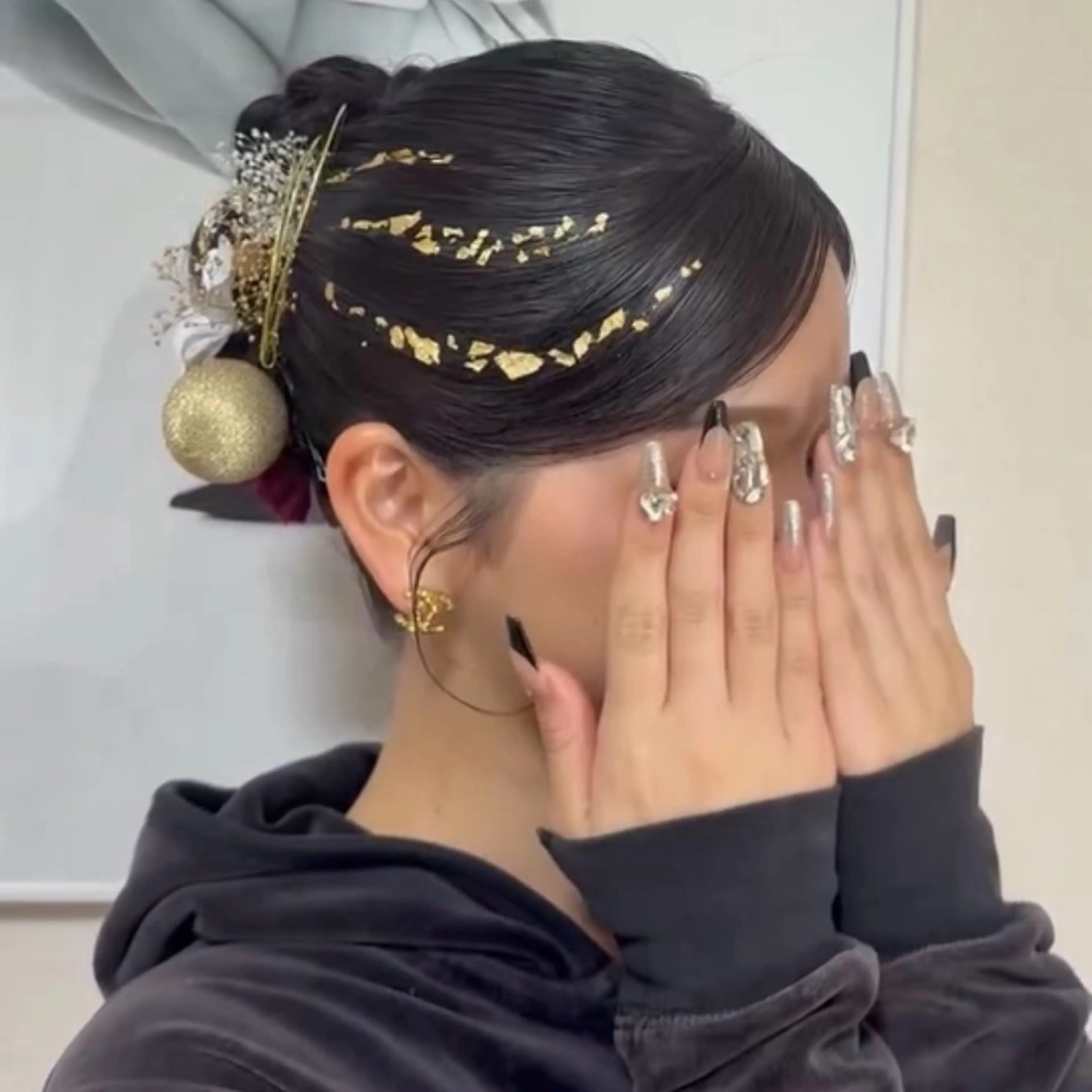 ロング ヘアアレンジ 成人式 🫧透明感ボブ/ ハイトーン.nanoのヘアスタイル