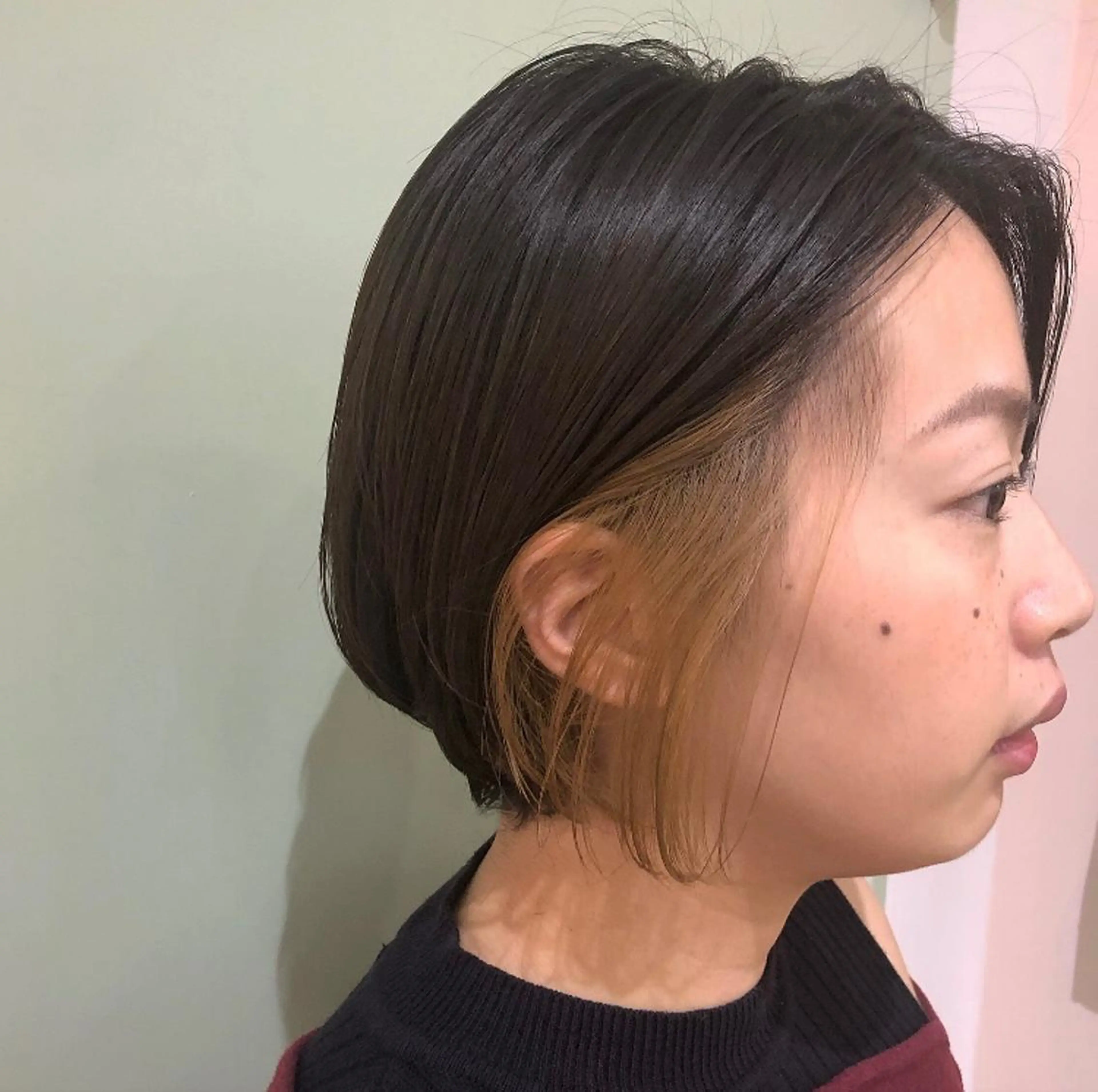 ショート カラー インナーカラー ショートヘア 髪質改善サロン 梅田/ヨナミネのヘアスタイル