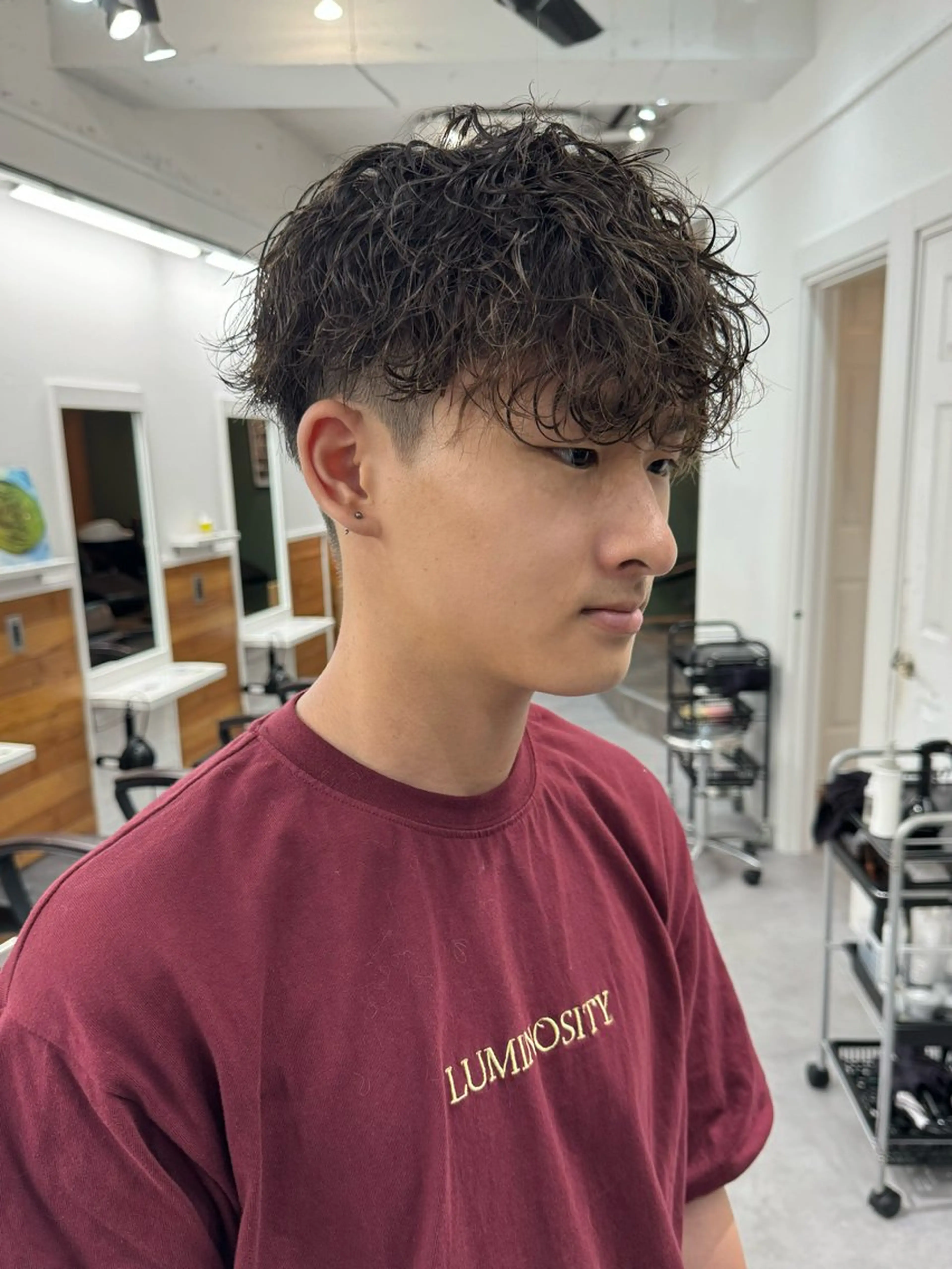 パーマ メンズ メンズパーマ 波巻きパーマ スパイラルパーマ カット パーマ シャドウパーマ/ 波巻パーマYu-Kiのヘアスタイル