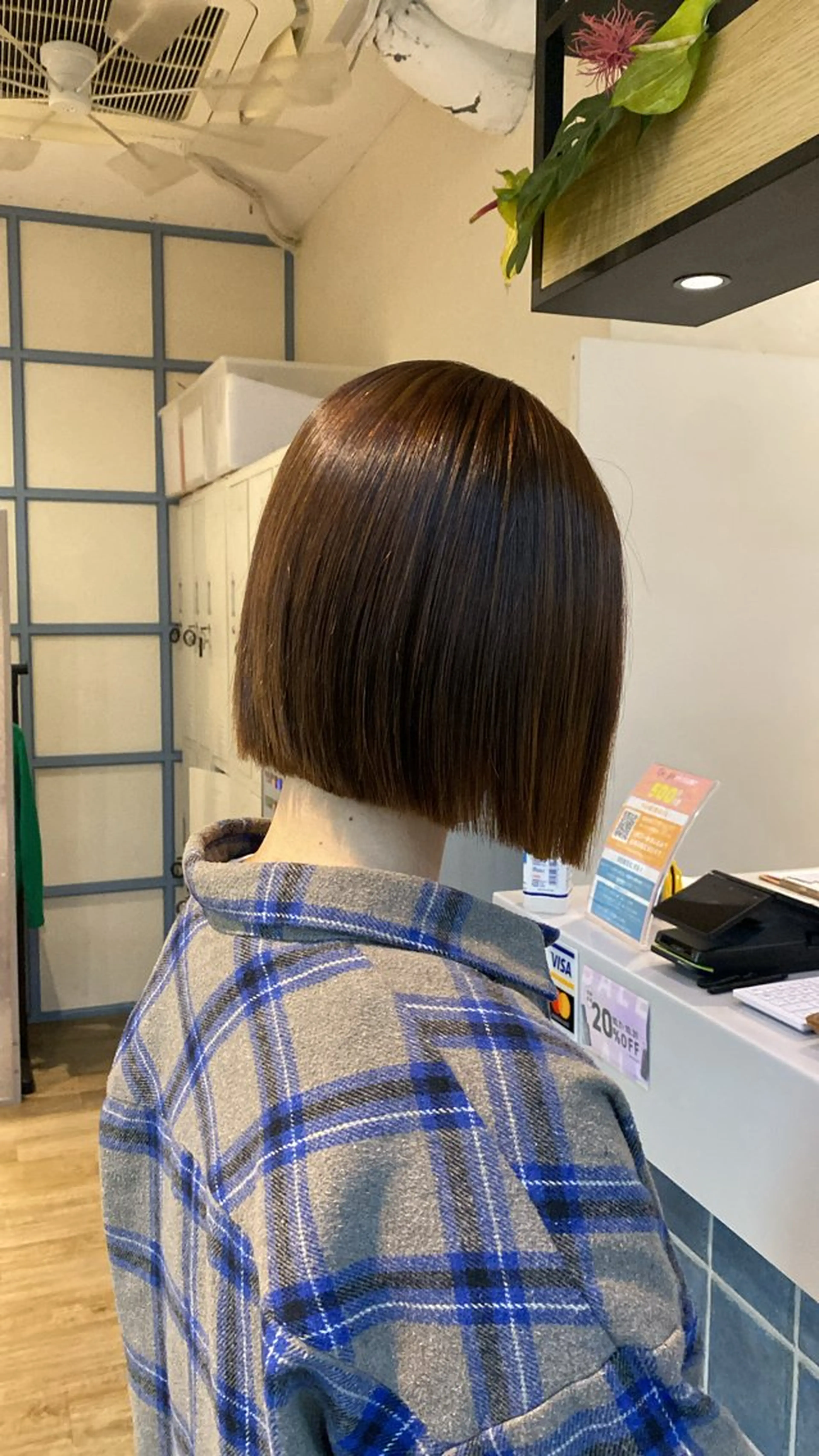 ミディアム カラー ブリーチ ブラウンカラー ダブルカラー イルミナカラー オリーブカラー カット ヘアカラー トリートメント N°+aero 😊れいか😊のヘアスタイル