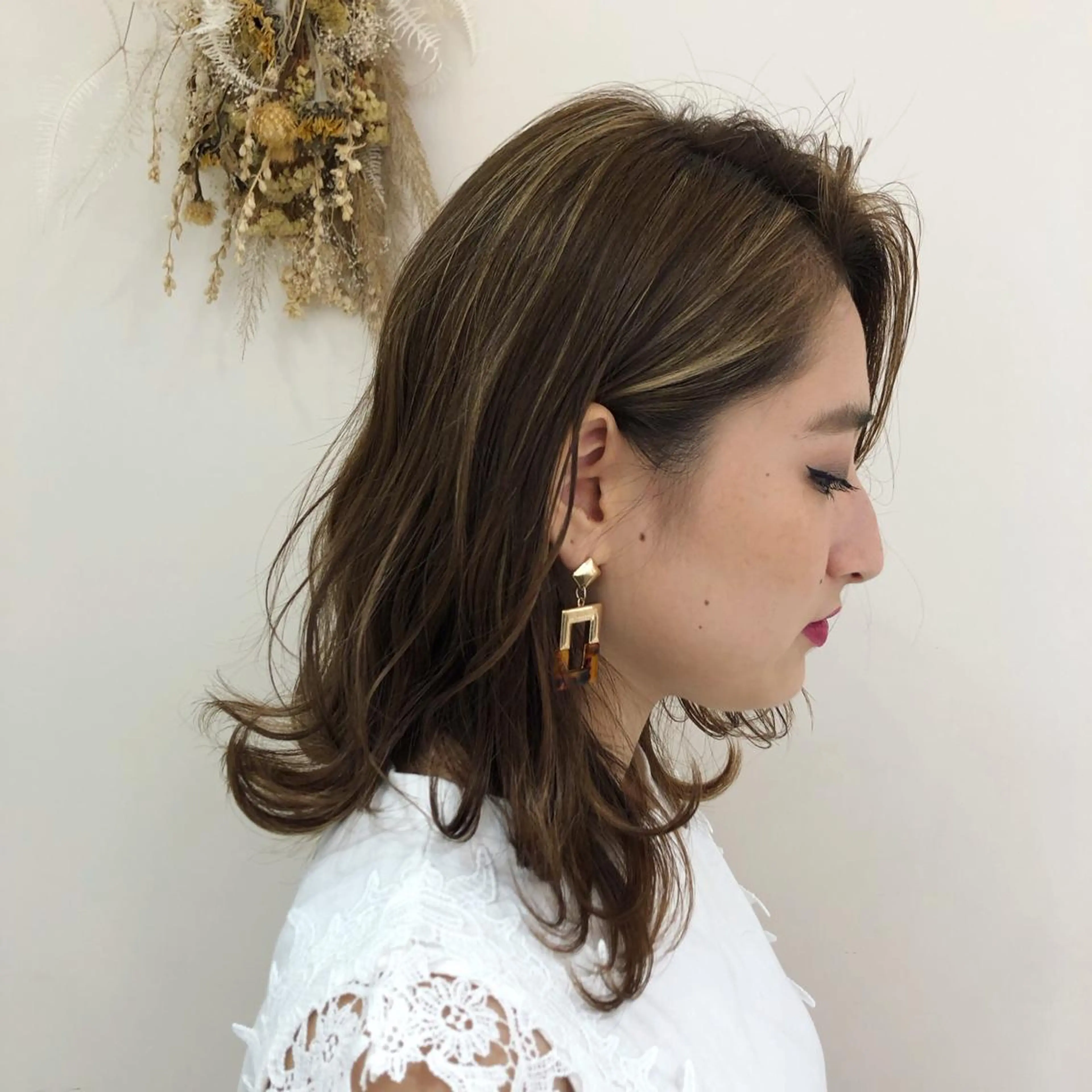 セミロング 【髪質改善】 梅田　聡のヘアスタイル