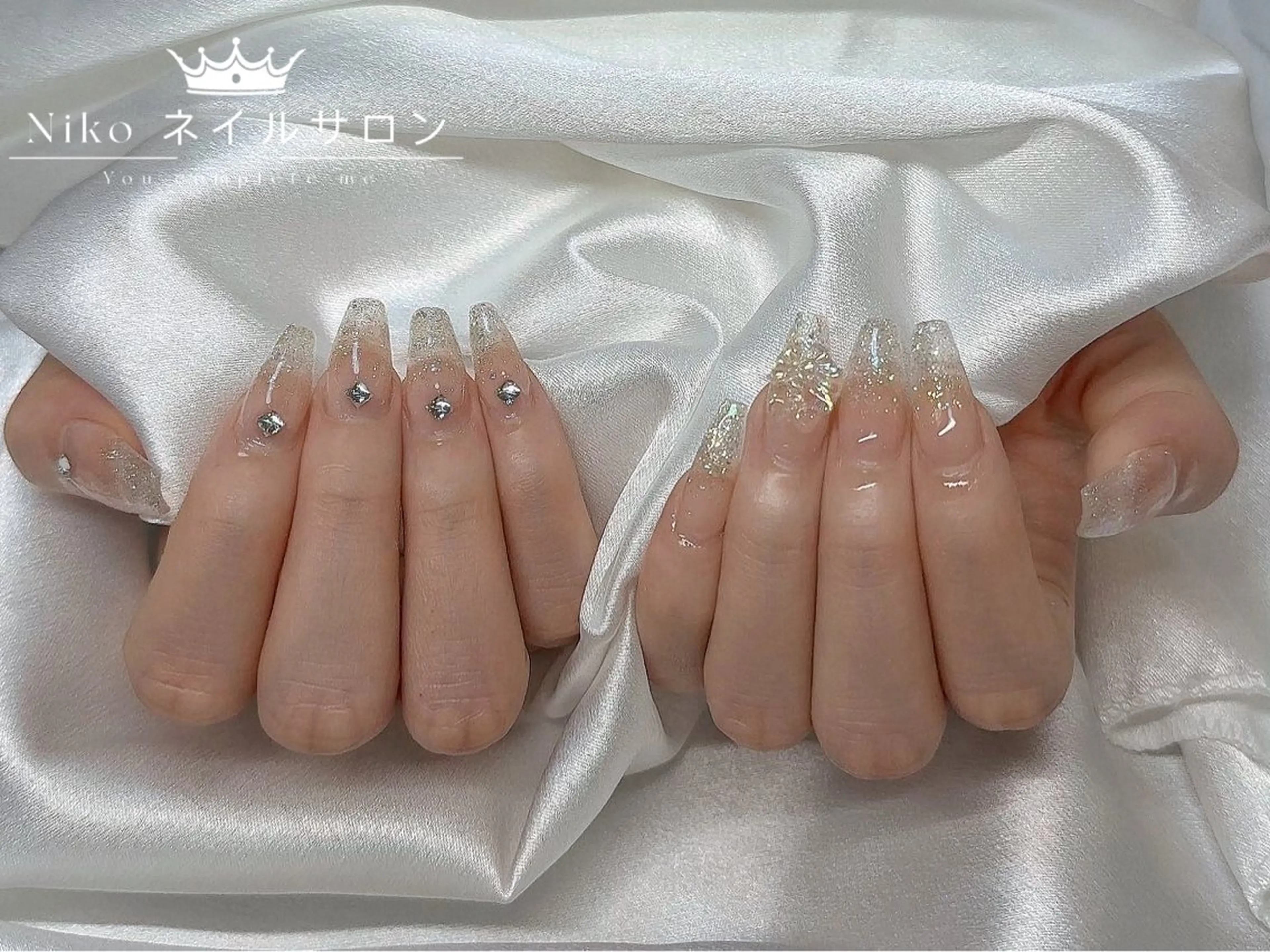ネイル チークネイル 長さ出し フットネイル フレンチネイル ジェルネイル ハンドネイル Niko ネイルサロンのネイルデザイン