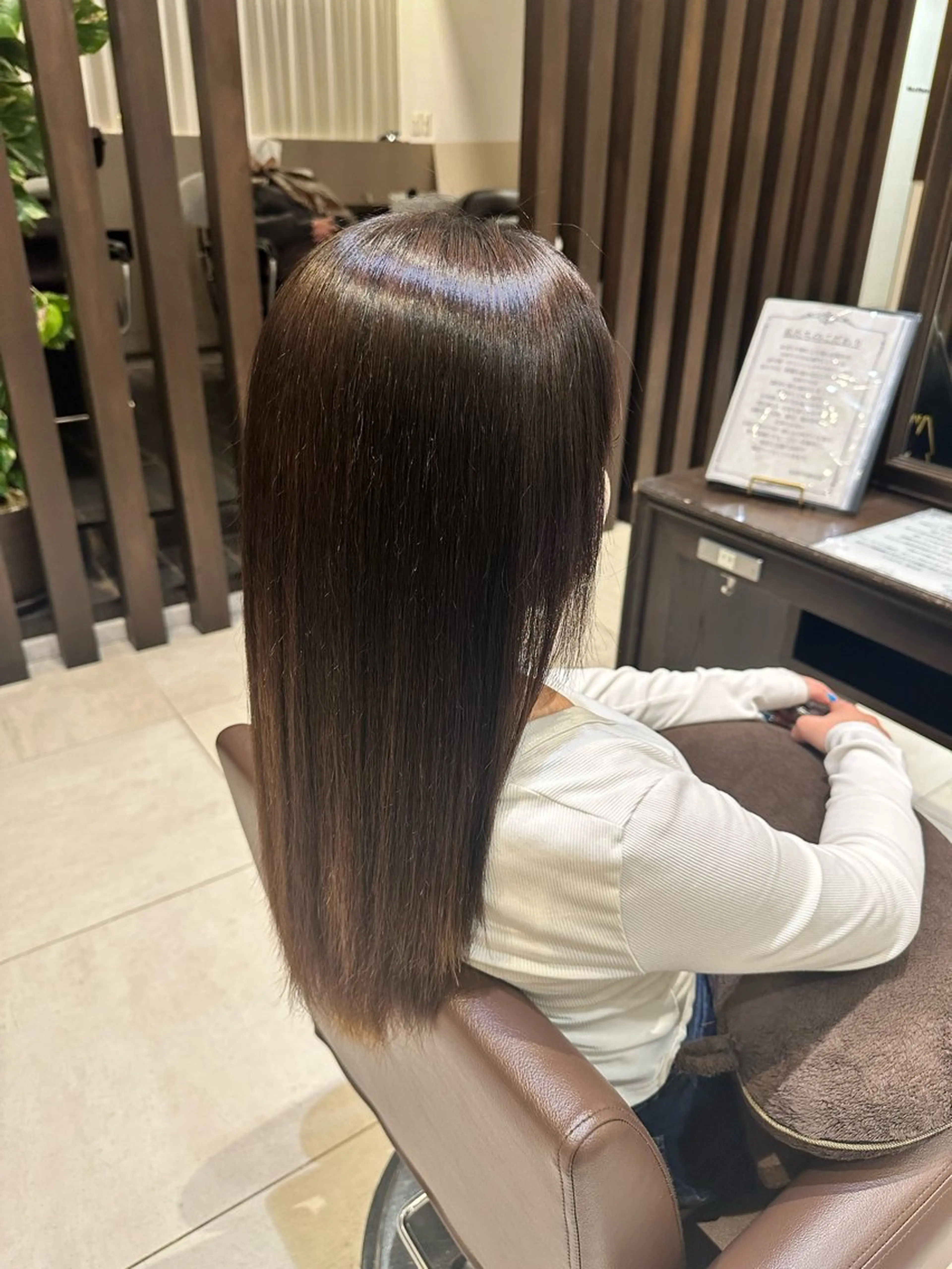 ロング 縮毛矯正 トリートメント 山本 麟太郎のヘアスタイル