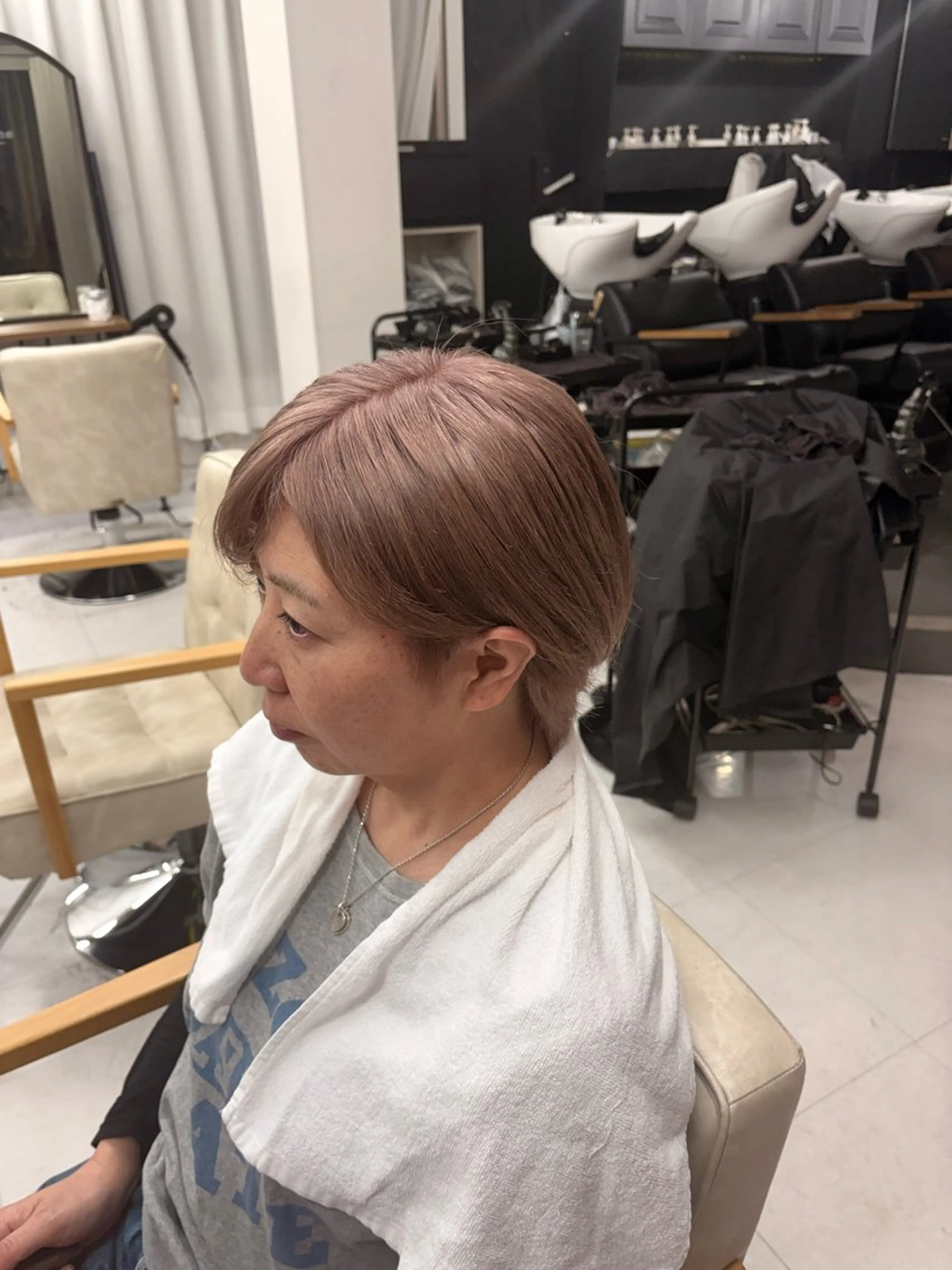 ショート カラー ショートヘア ヘアカラー メンズ/レディース きくた　みずきのヘアスタイル