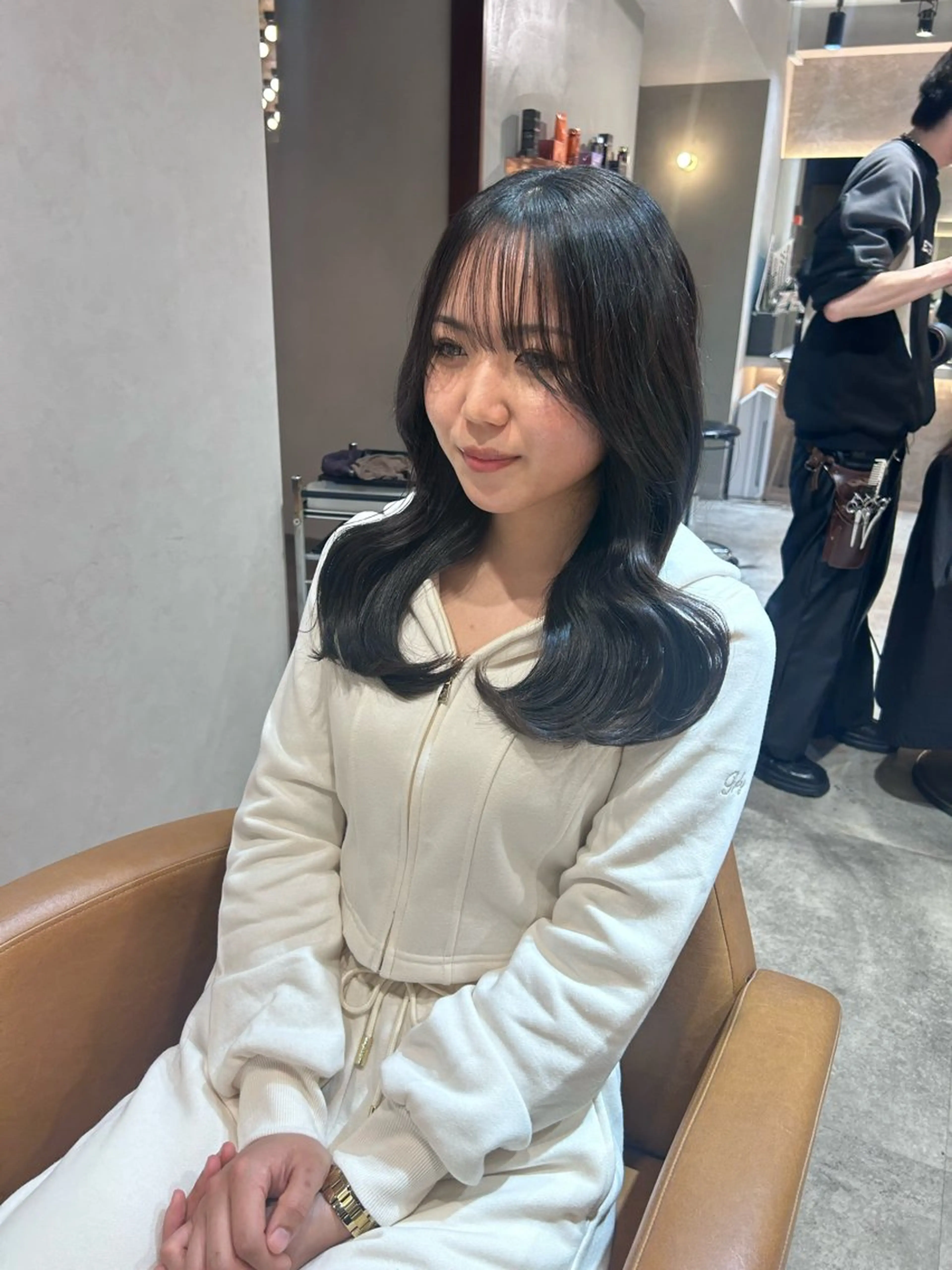 セミロング レイヤーカット 美髪矯正　YUTOのヘアスタイル