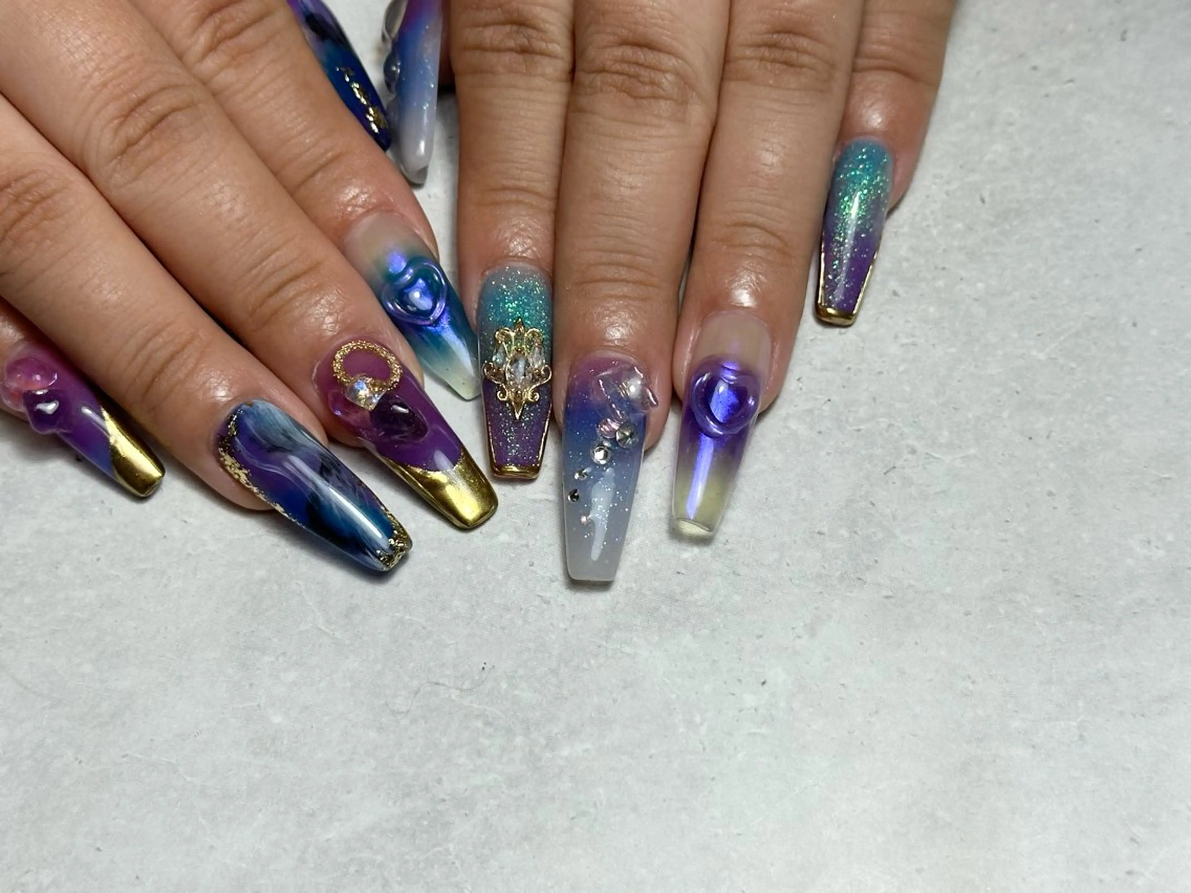 ネイル ハンドネイル three 0 nail spaceのネイルデザイン