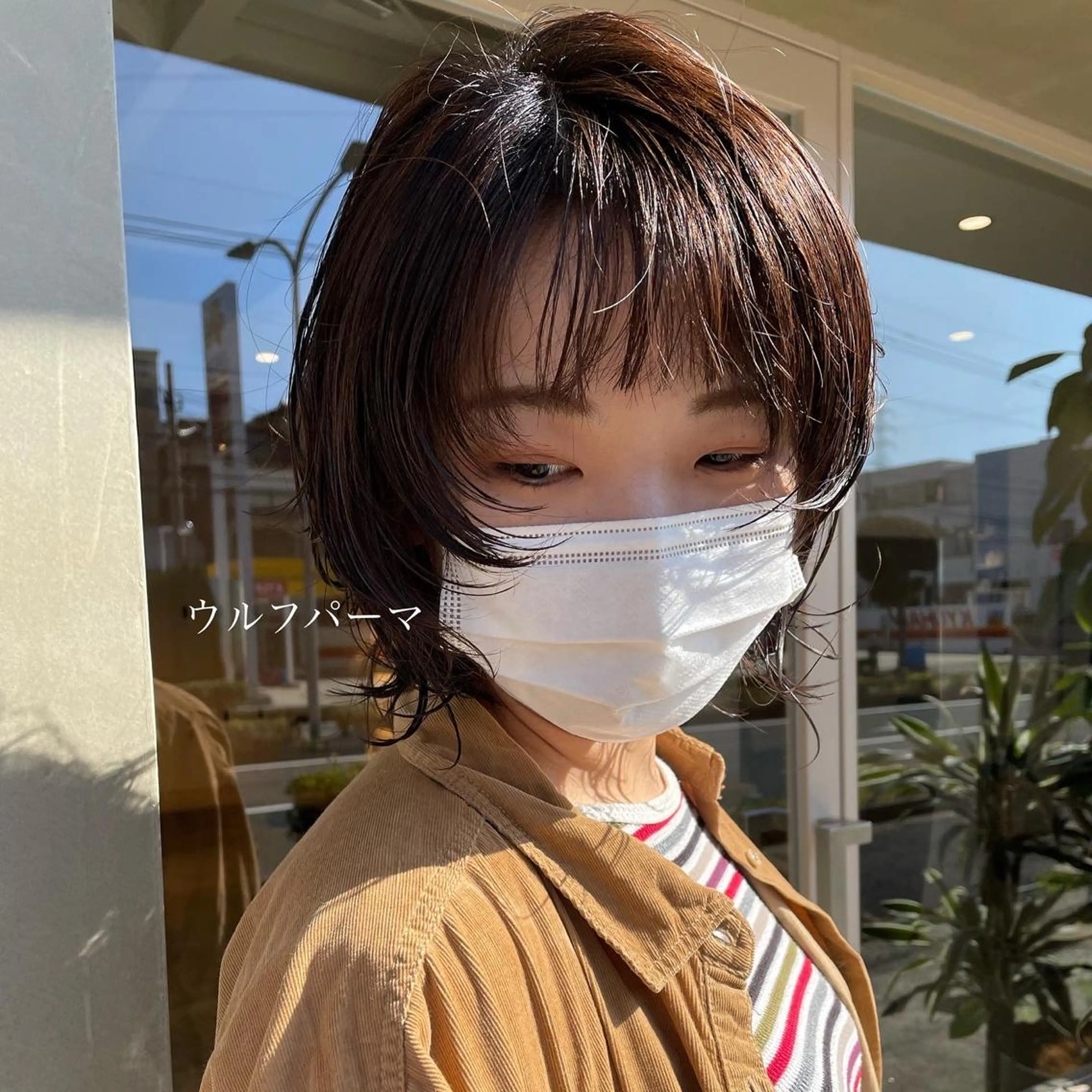 ミディアム パーマ ミディアムパーマ ウルフカット カット ヘアカラー トリートメント 北九州美容室 🕊️わかな✂︎のヘアスタイル