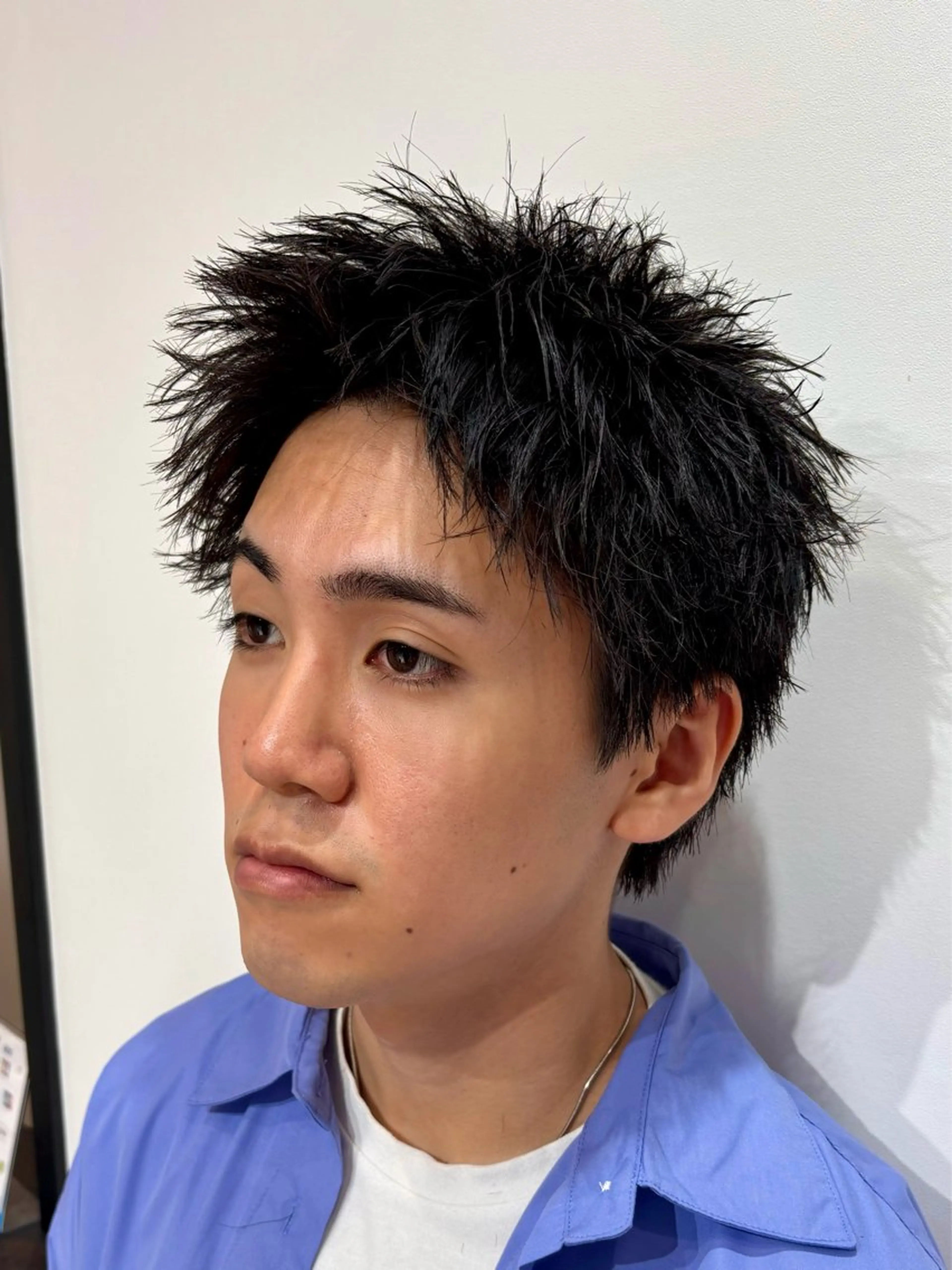 ショート メンズ メンズショート スパイキーショート ショートヘア カット トリートメント 【店長】メンズ職人 短髪　ハイトーン🔥のヘアスタイル
