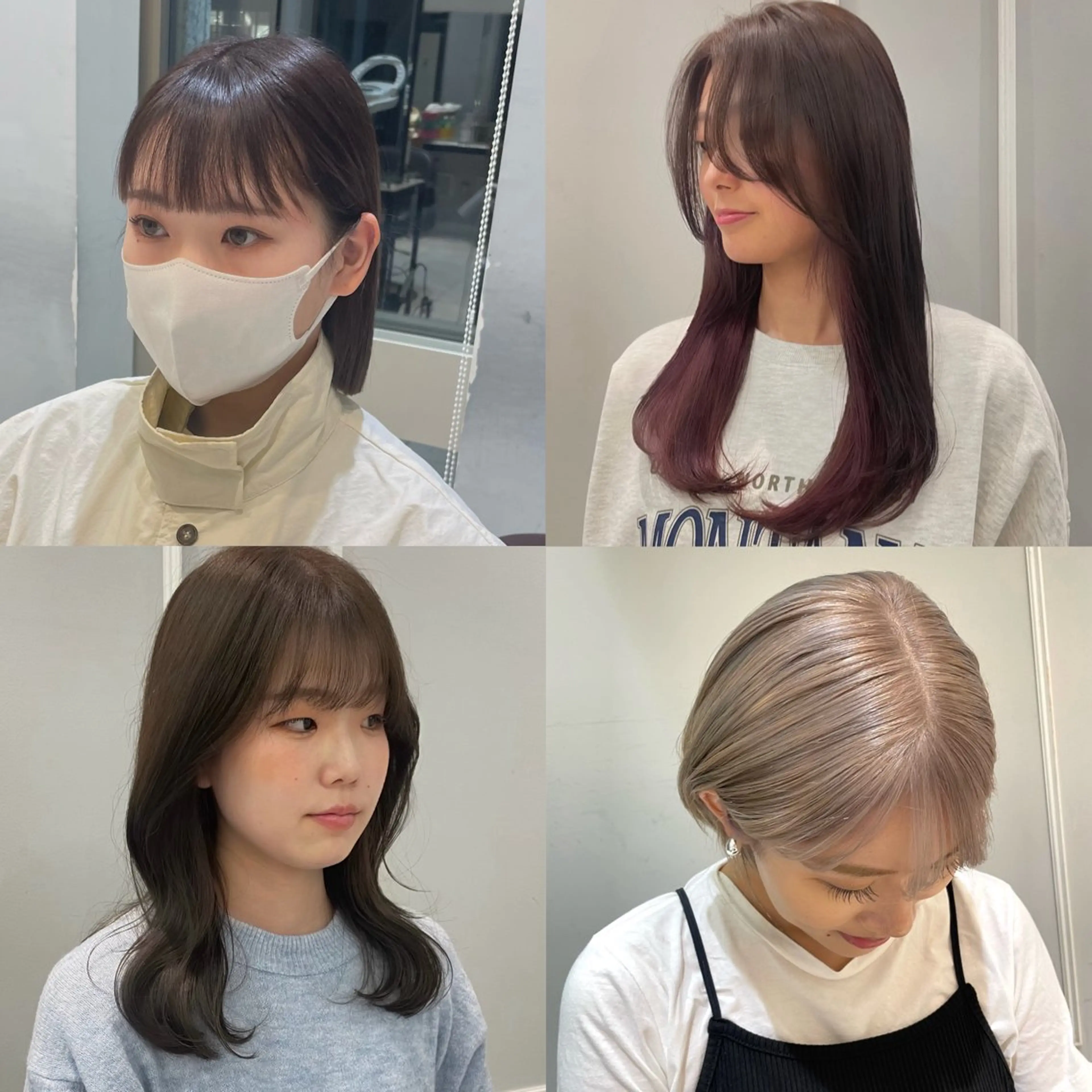 ミディアム カラー カット ヘアカラー トリートメント 🩶赤み消しカラー 🐈‍⬛荻野美思🐾のヘアスタイル