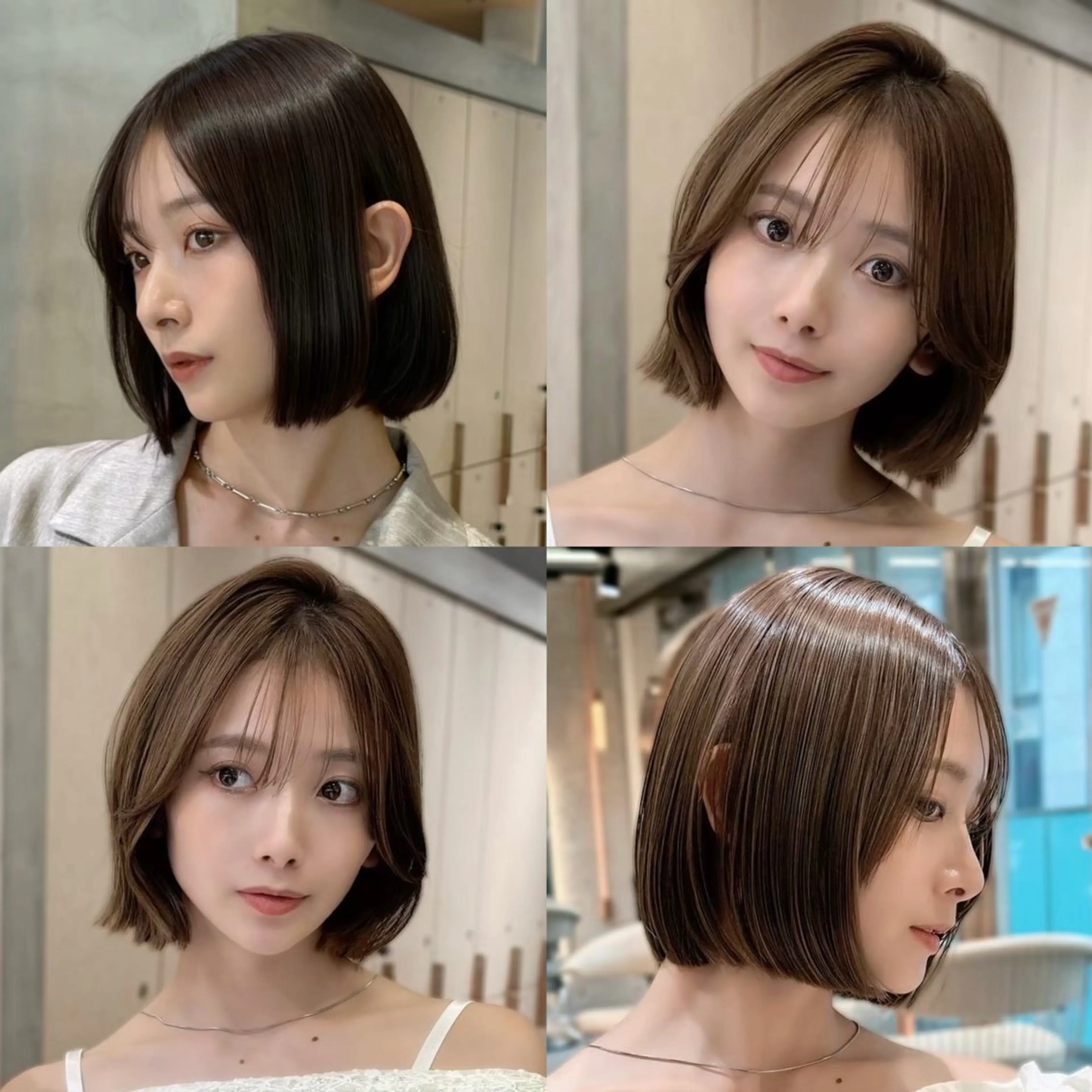 ショート ボブ/レイヤー/ 縮毛矯正/ 渡邊莉玖のヘアスタイル