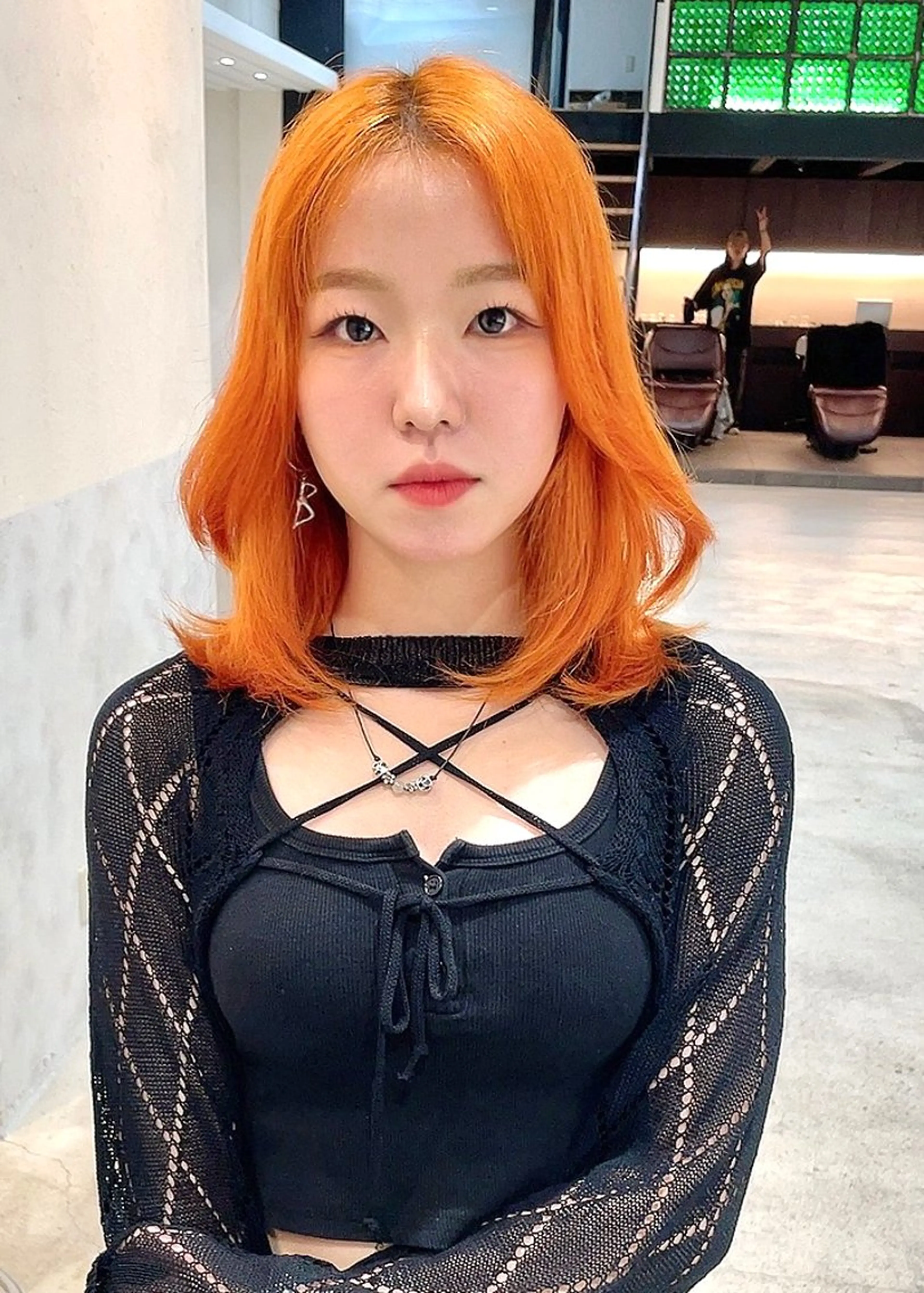 セミロング カラー 名古屋/落ちる黒 黒染め落としのヘアスタイル